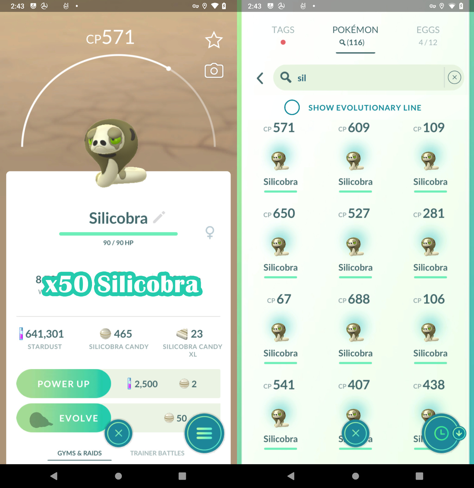 x50 Silicobra (Non shiny) | P—T—C