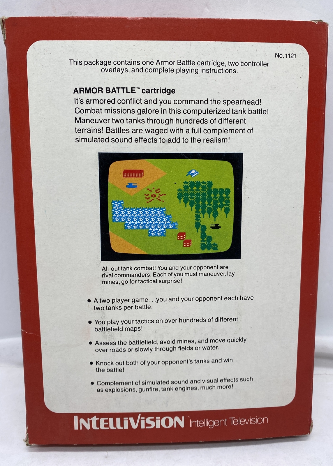 ARMOR BATTLE Intellivision video game Complete Tested Mattel Electronics