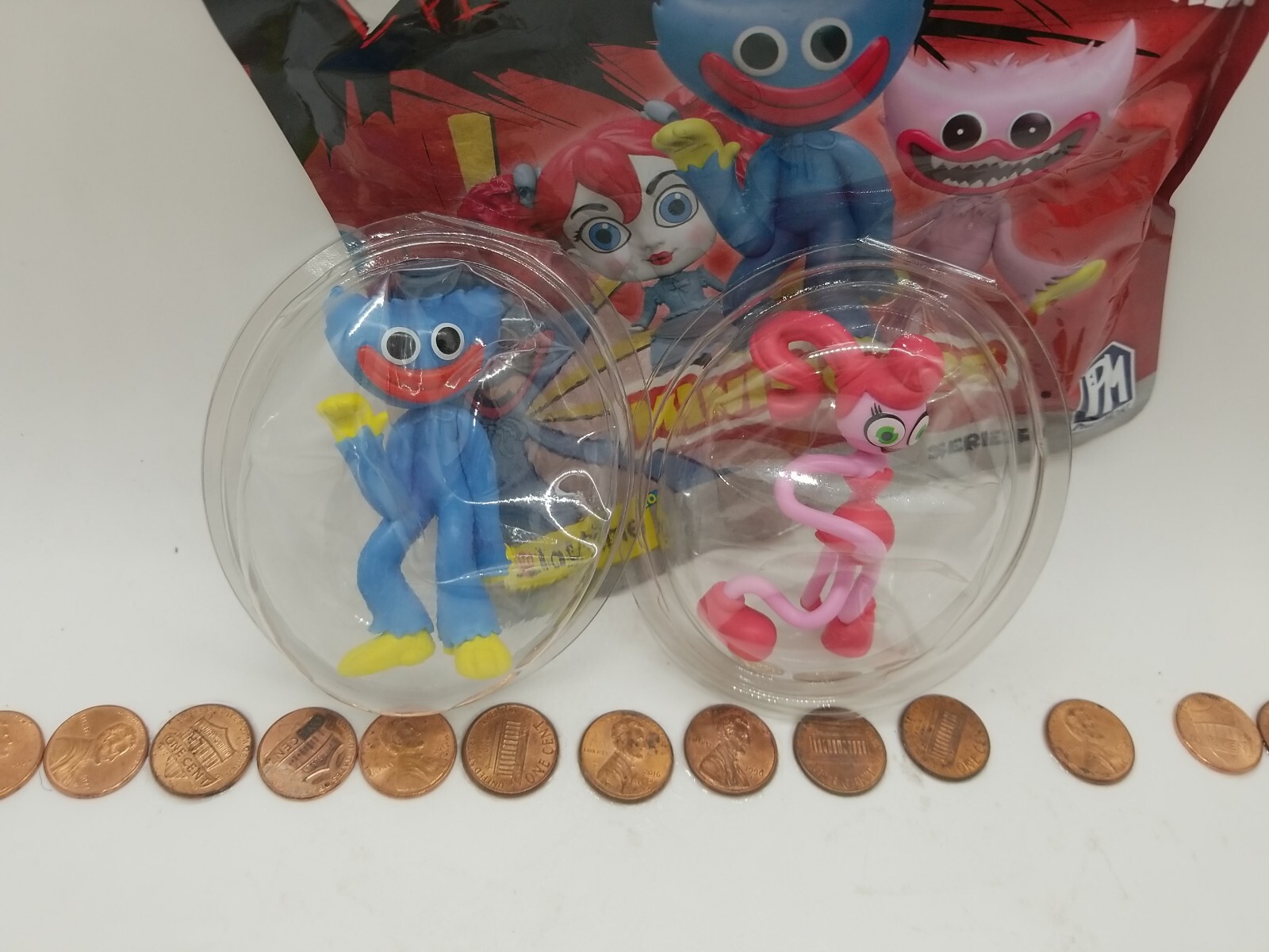 Mommy LongLegs & Huggy Wuggy WAVING (2) Poppy Playtime Minifigs 2.5″ TOY LOT