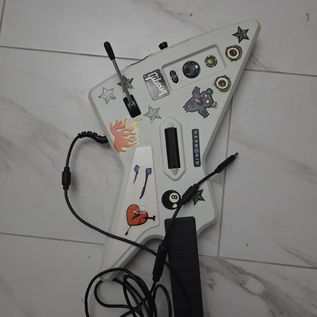 Guitar Hero Xbox 360 Xplorer Wired USB Controller 95065 Red Octane Tested Works
