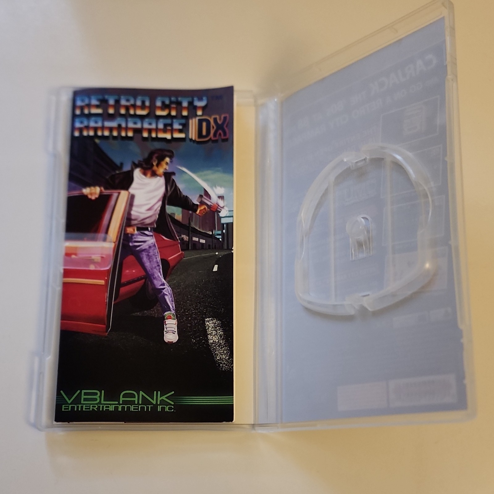 Retro City Rampage DX Sony PSP Promo Case Only No Disc w/Manual Pre-order Bonus