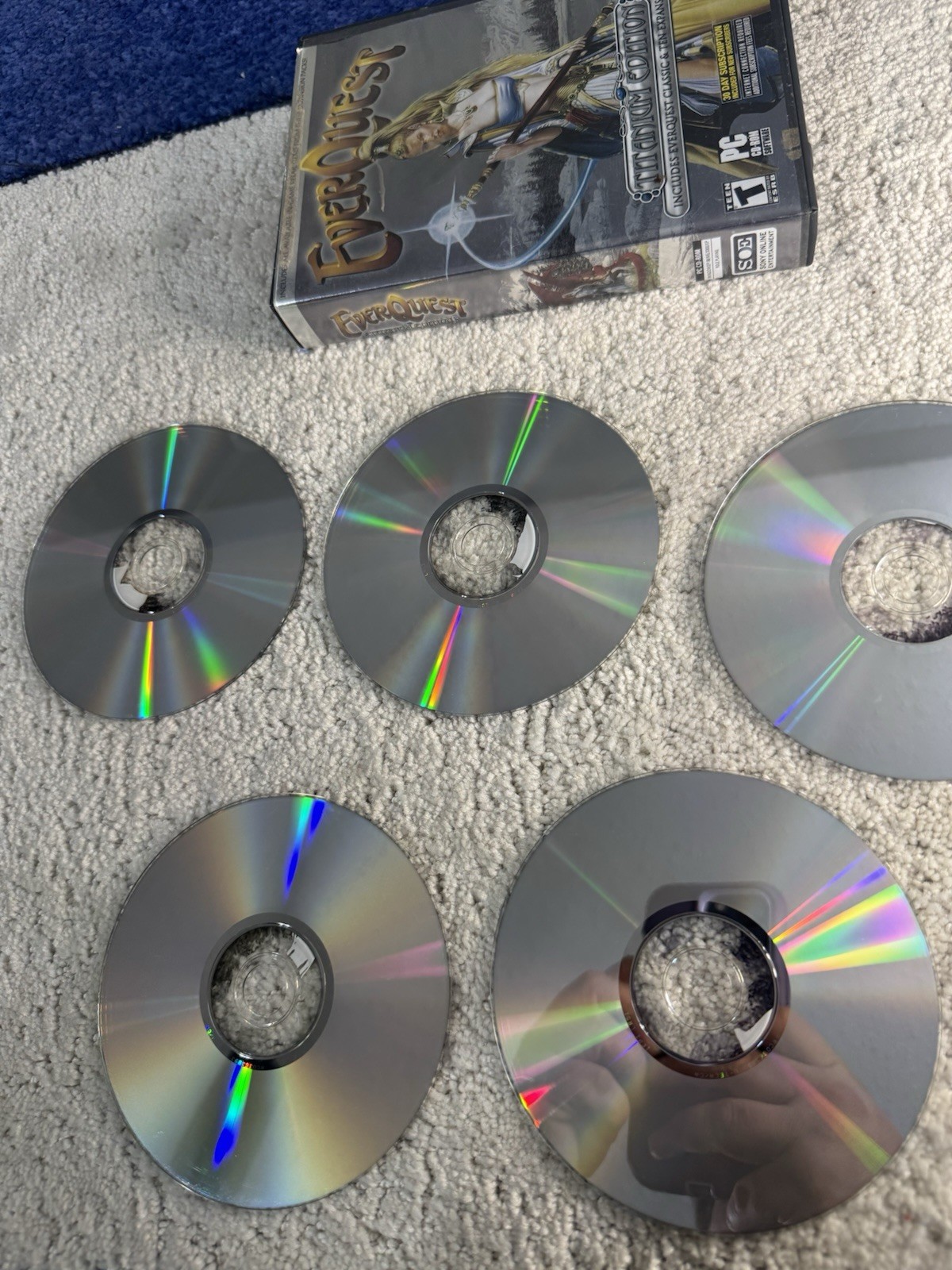 EverQuest Titanium Edition PC Windows 2006 5 Disc All Expansions Game ( New Cond