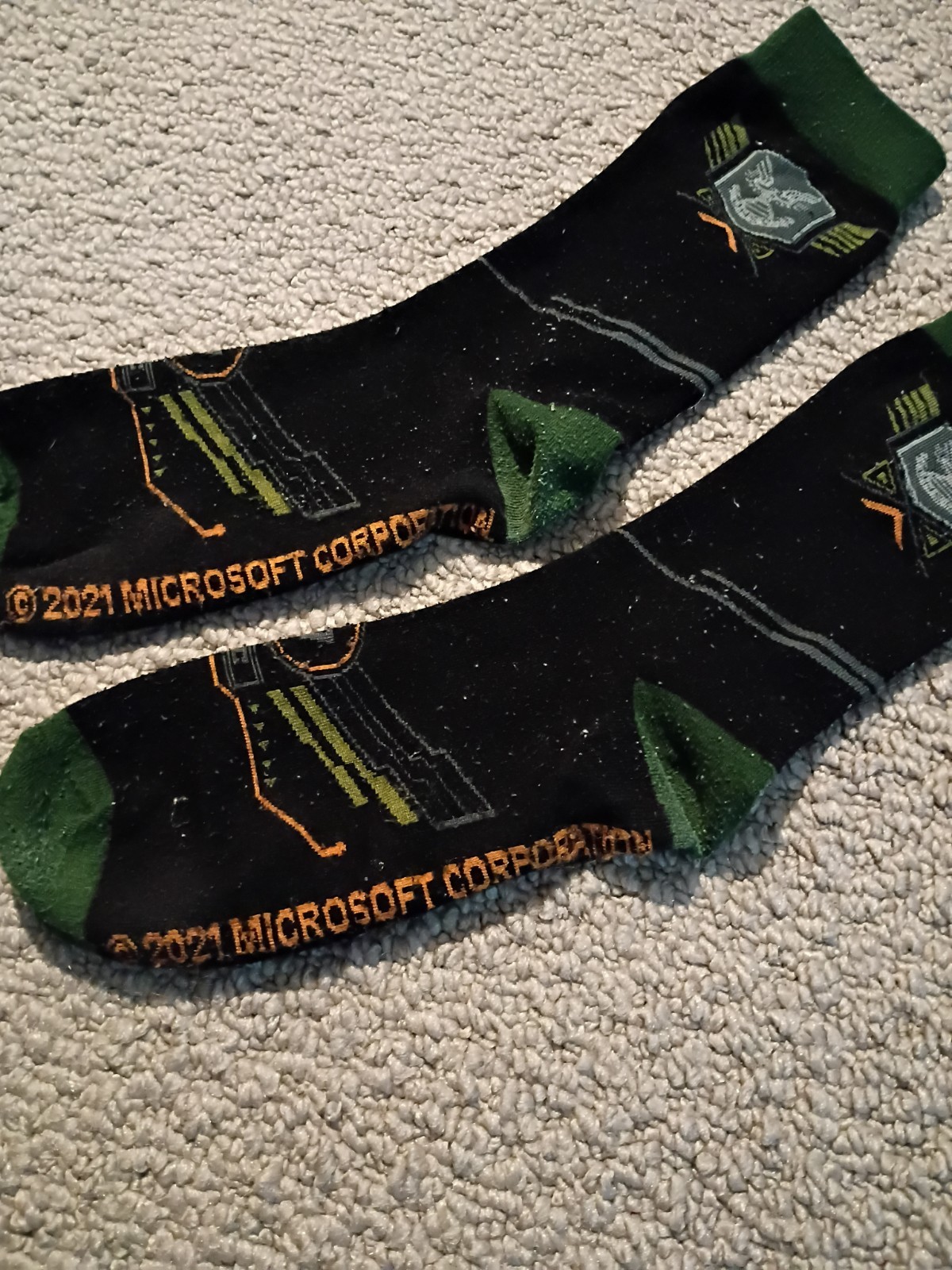 Master Chief Halo 5 Promo T Shirt and socks in Excellent condition. Like New.