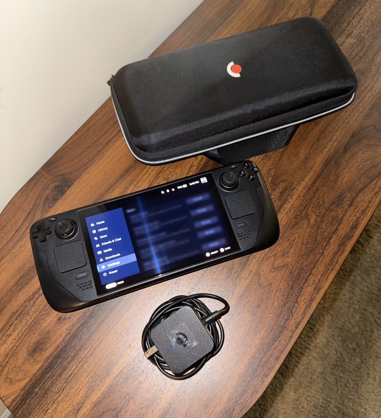 USED Valve Steam Deck OLED 512GB Black Handheld Console w. Original Accessories