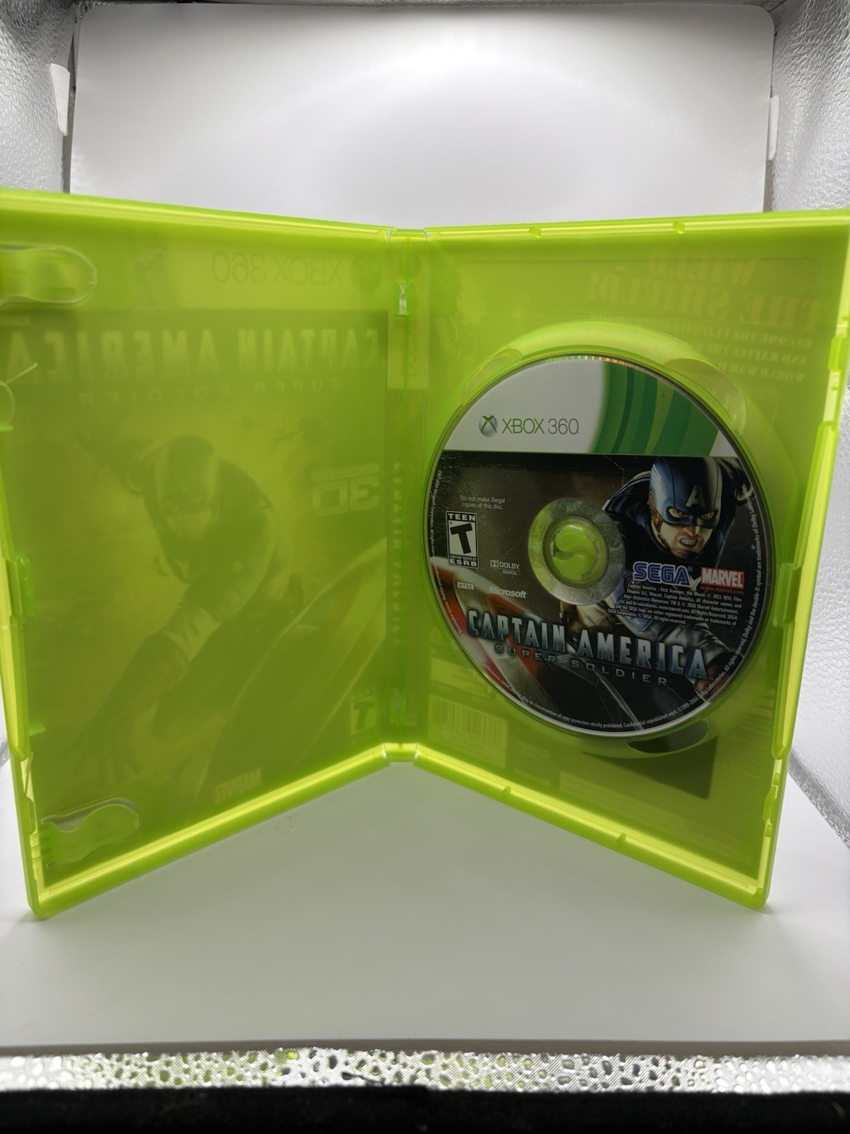 Captain America: Super Soldier (Microsoft Xbox 360, 2011) – No Manual – Tested