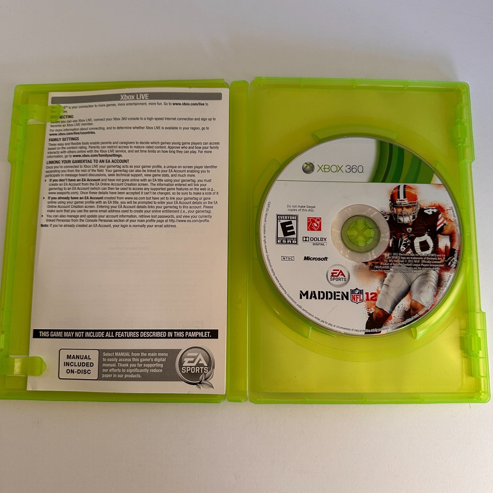 Xbox 360 Sports Game Bundle Madden 12 FIFA 13 NHL 14 Tested CIB Lot