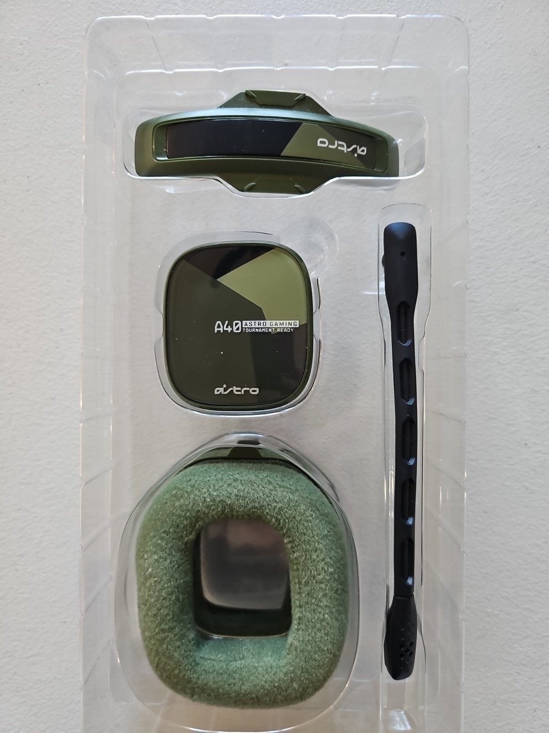 Astro A40 TR Mod Kit | Green |Noise-Canceling Mic Cushions Speaker Tags Headband