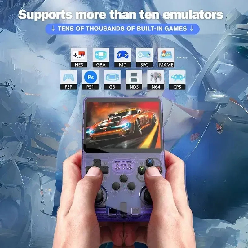 R36S Handheld Game Players 20000+ Games Portable Game Console 64/128GB Retro