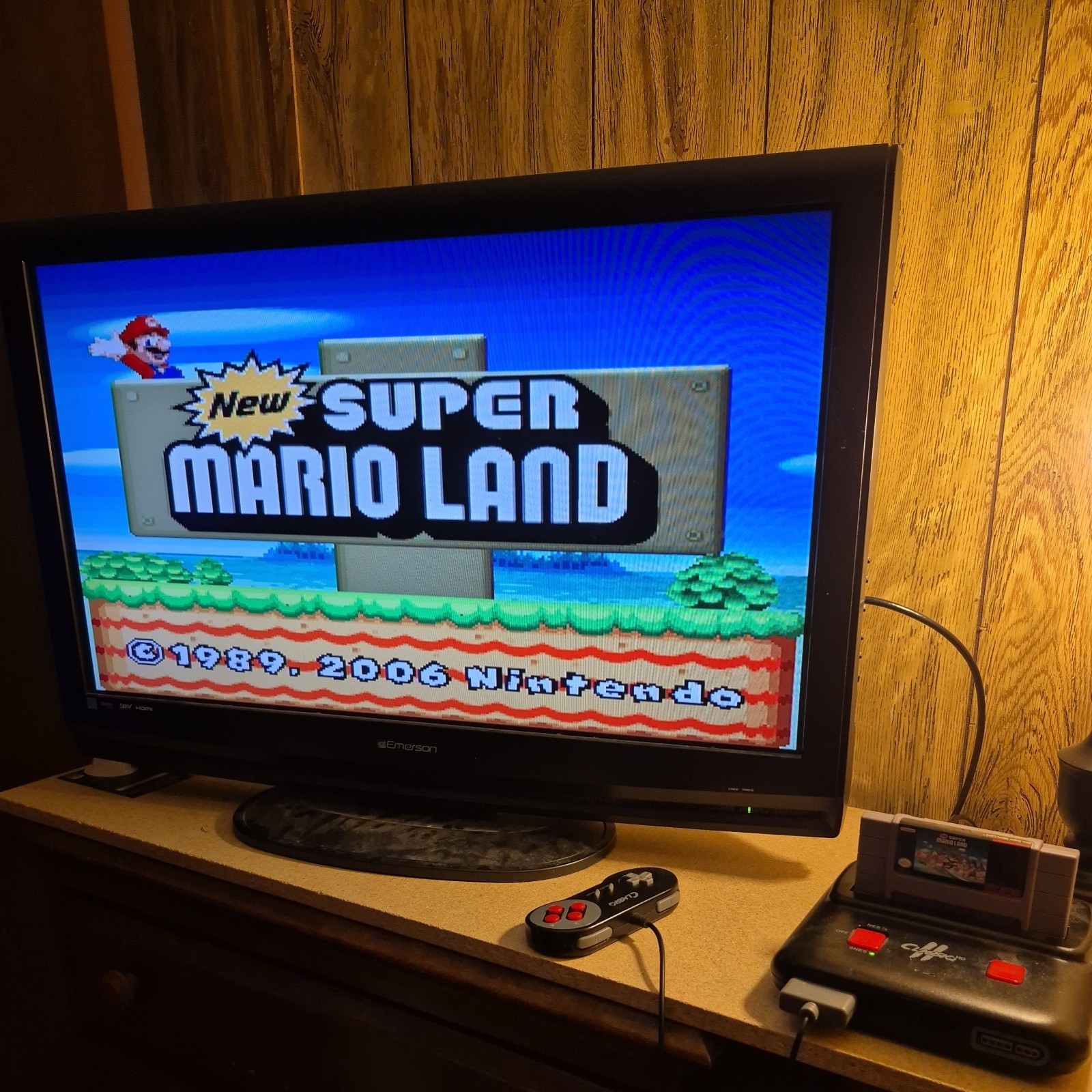 New Super Mario Land for Nintendo Entertainment System SNES Cartridge USA SHIP