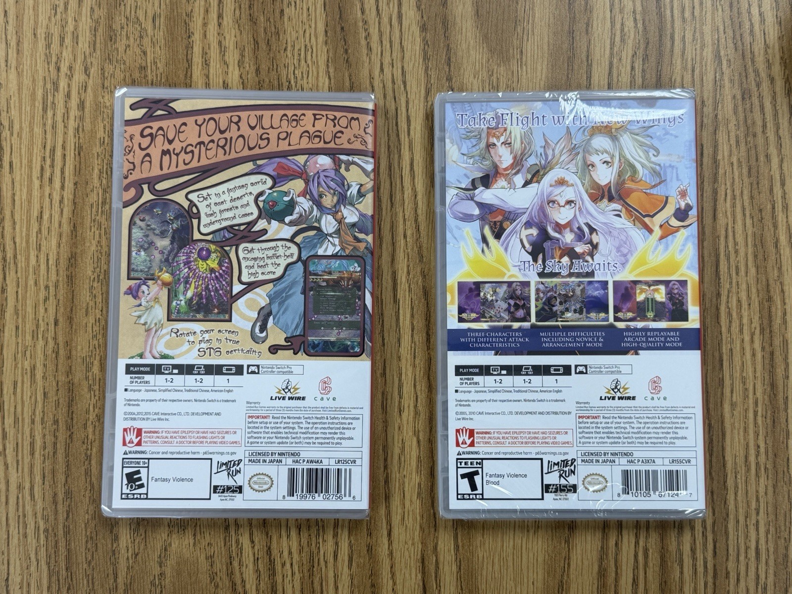 MUSHIHIMESAMA & ESPGALUDA II Both Brand New/Sealed! Limited Run SWITCH NINTENDO