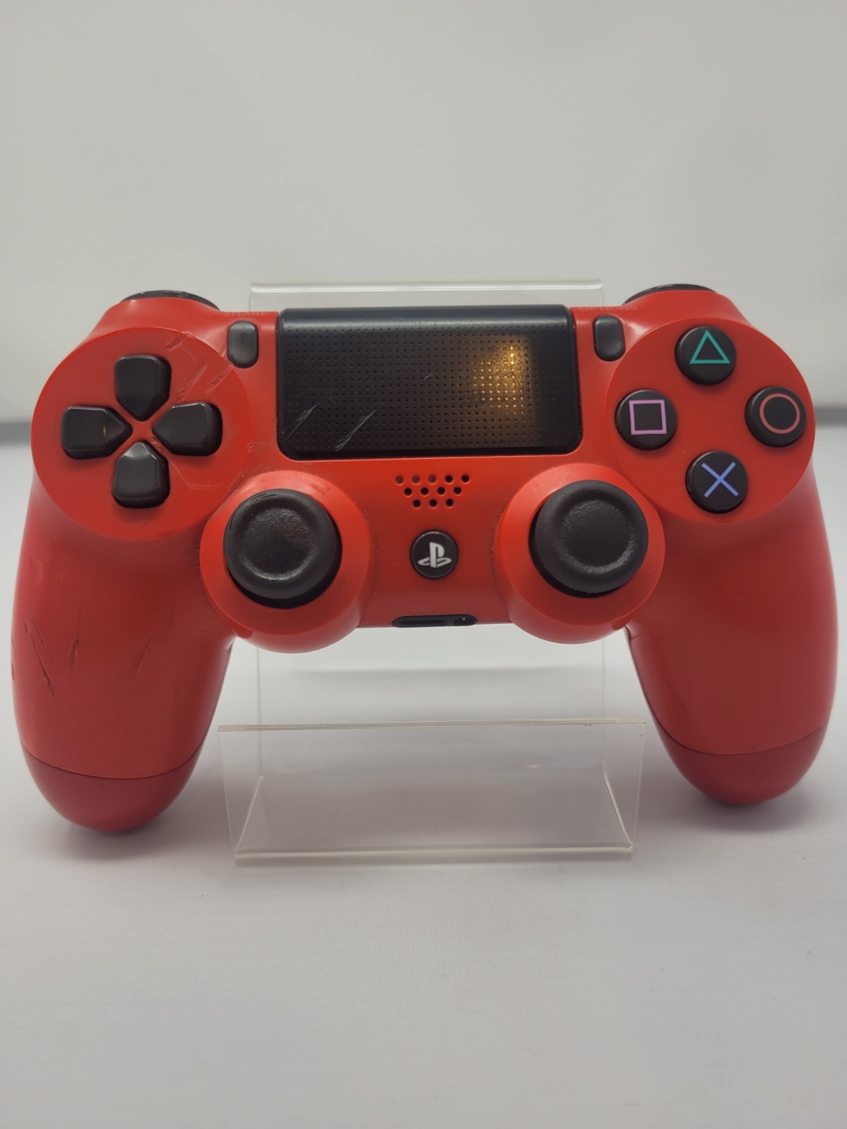 Sony PlayStation 4 Slim Original Black Works With Red Controller And 5 Games