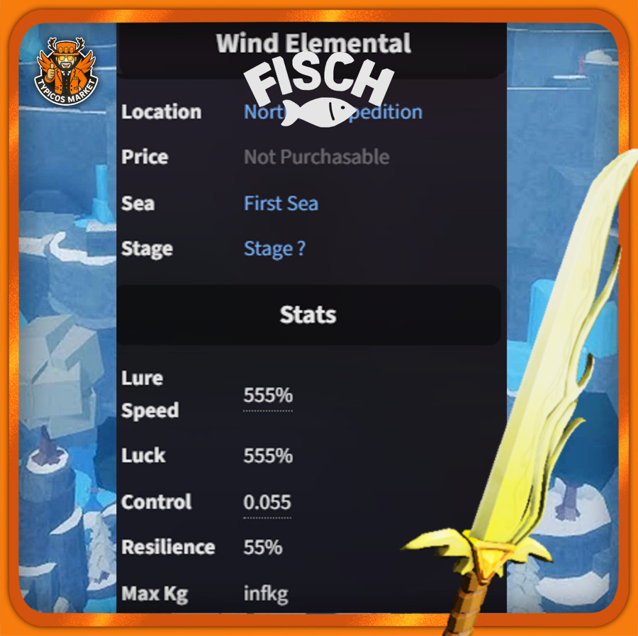 [FISCH] – Wind Elemental Rod [Complete Bundle] FAST DELIVERY⚡