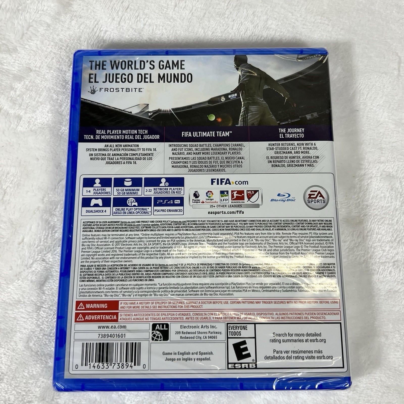 FIFA 18 (Sony PlayStation 4, 2018) Factory Sealed