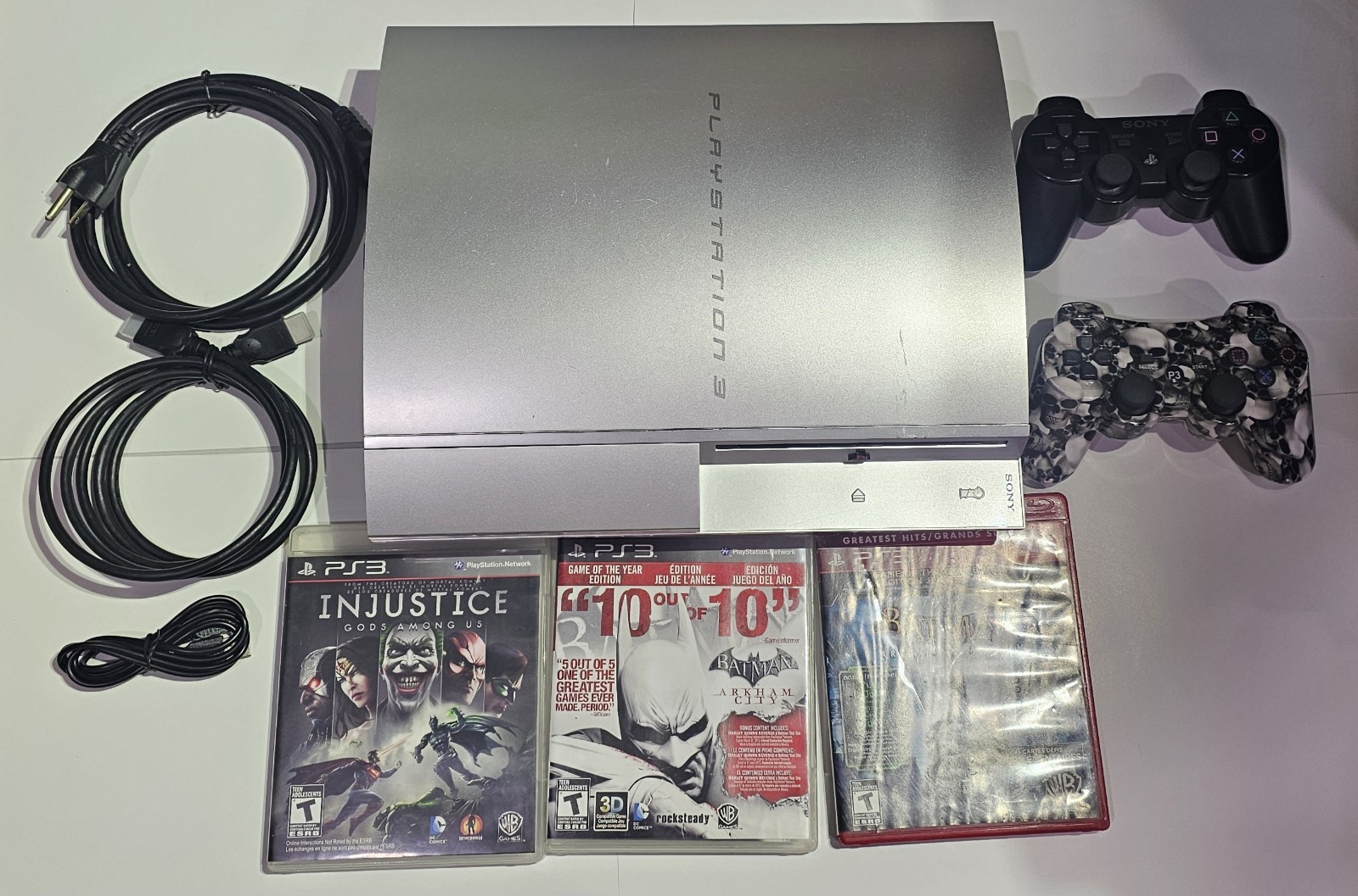 Sony PlayStation 3 80GB Satin Silver Console CECHL05 Japan PS3 RARE Restored