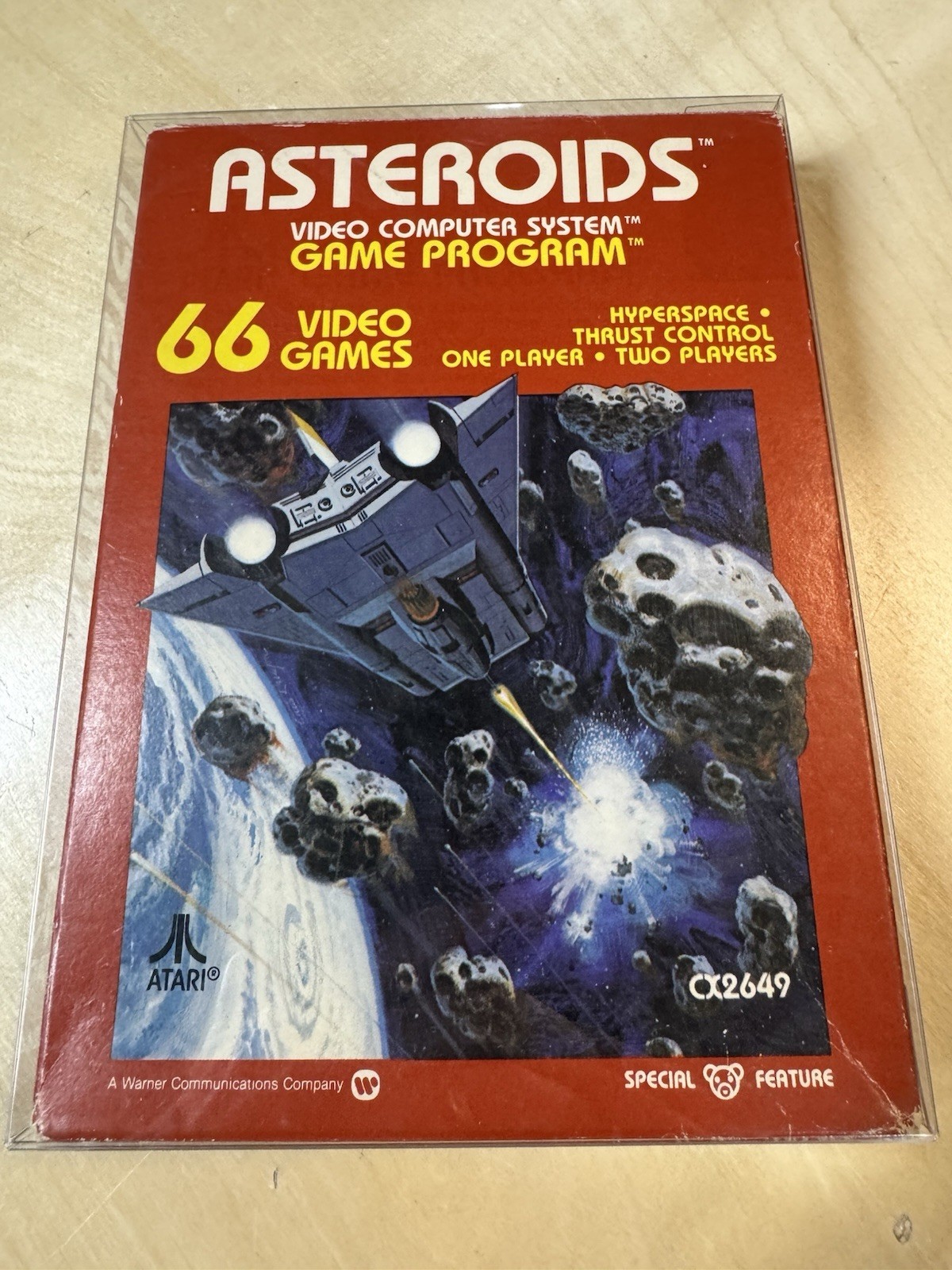 Atari 2600 Game Cartridge, Asteroids, Complete – CIB