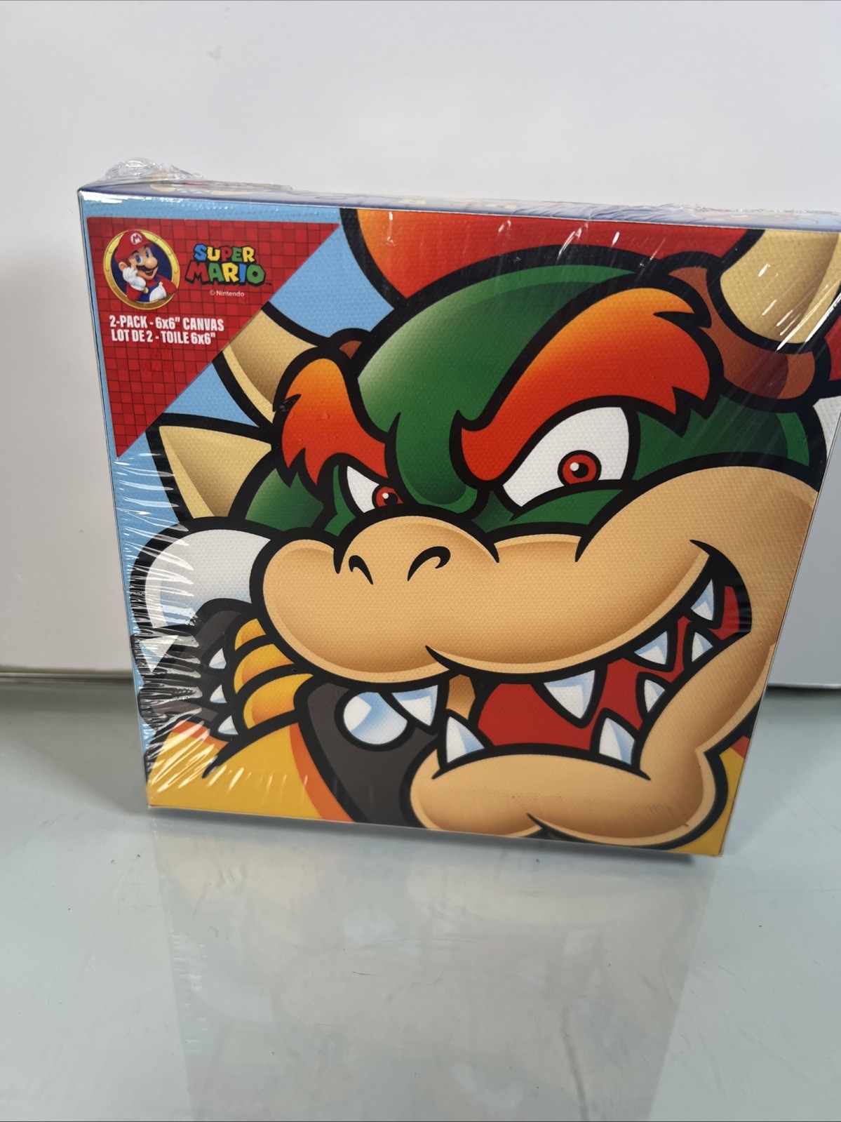 Wario and Bowser 6 x 6 Canvas Pictures By Pyramid Official Nintendo