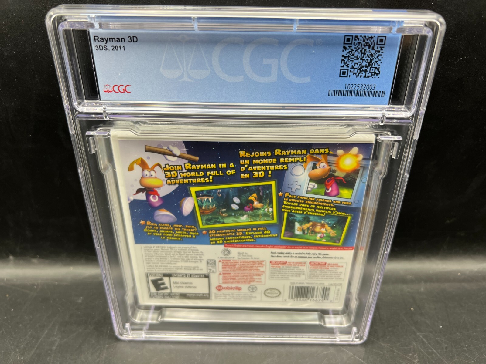 Rayman 3D Nintendo 3DS CGC 9.9 A++ FACTORY SEALED MINT WATA VGA