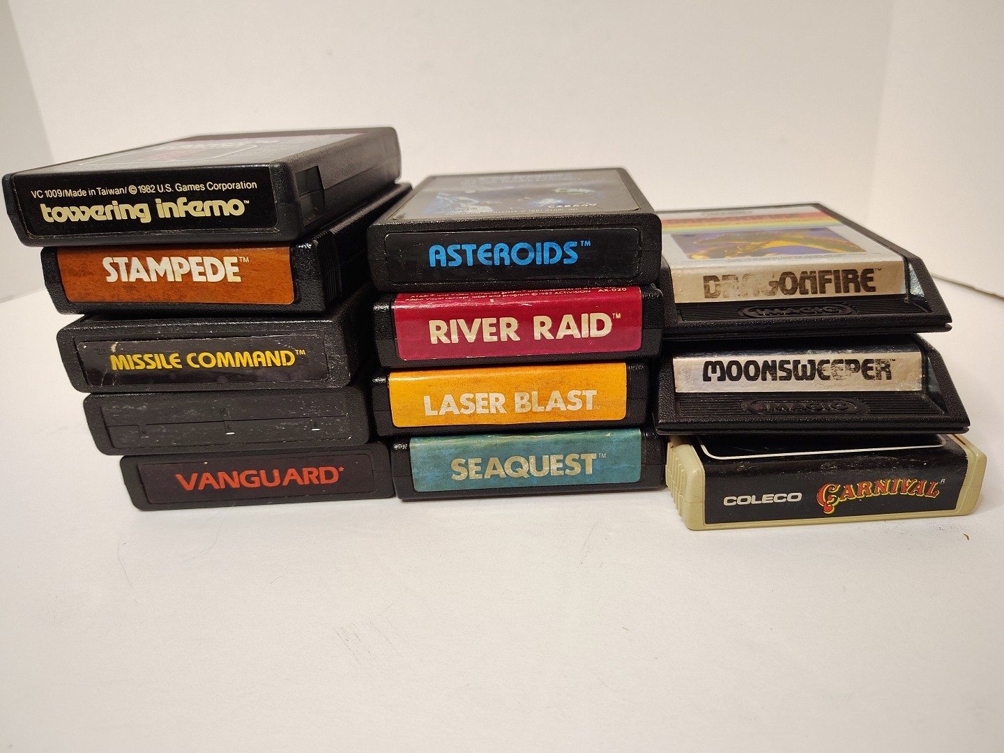 Atari Video Game Cartridges Lot Of 12 – Not Tested – Assorted Creator/Developers