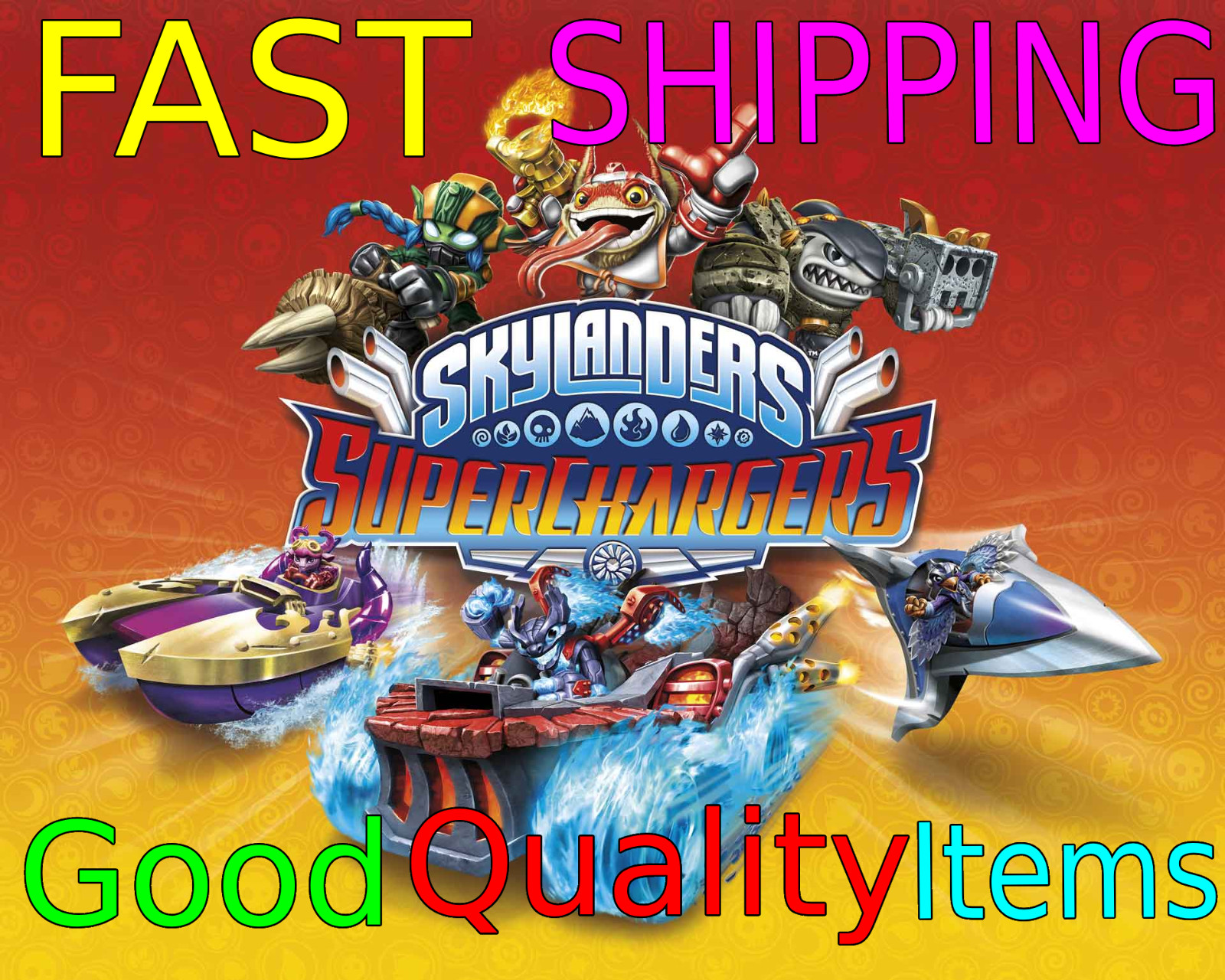 Skylanders Superchargers Characters and Vehicles – (Good Quality)