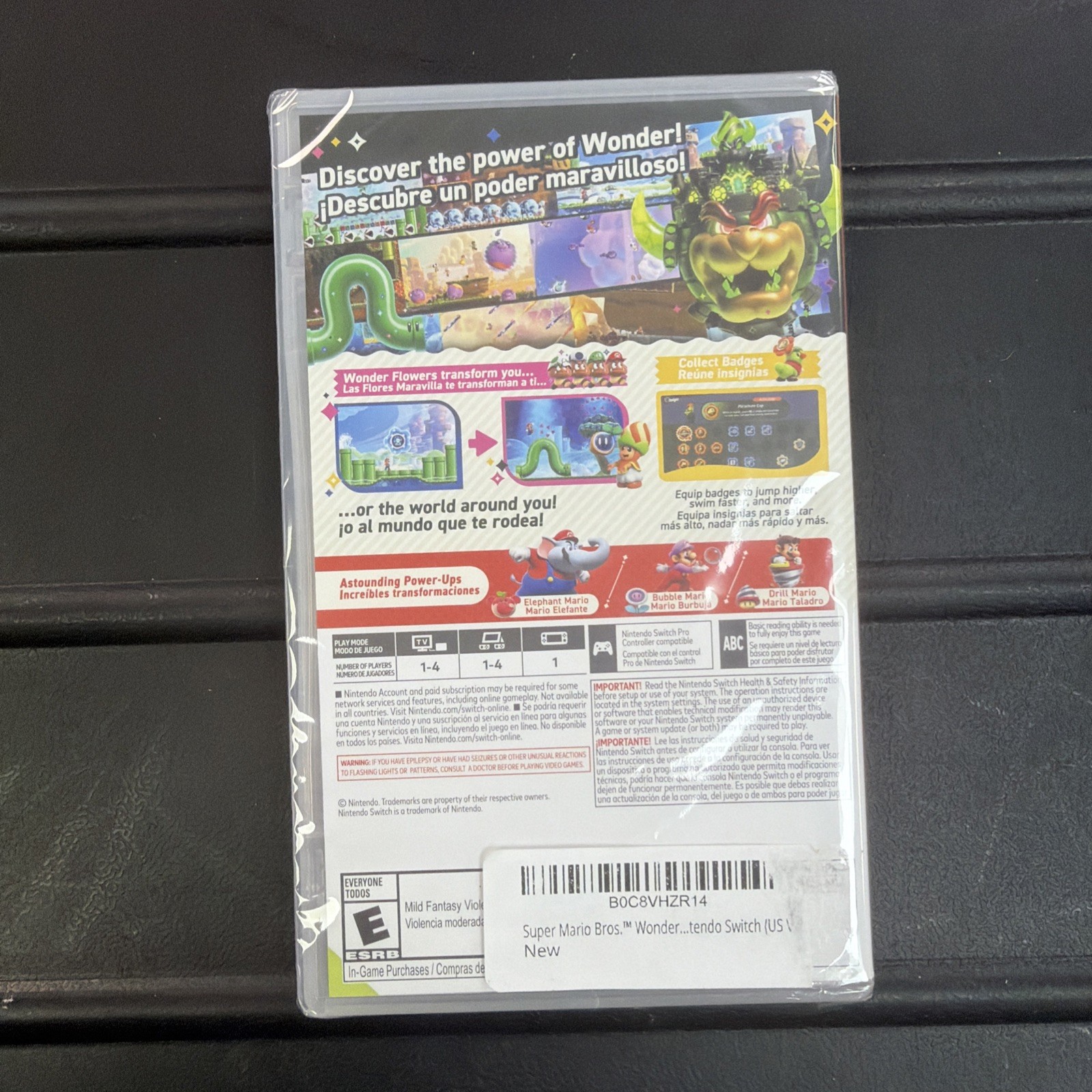 Super Mario Bros Wonder – Nintendo Switch FREE SHIPPING‼️ NEW SEALED