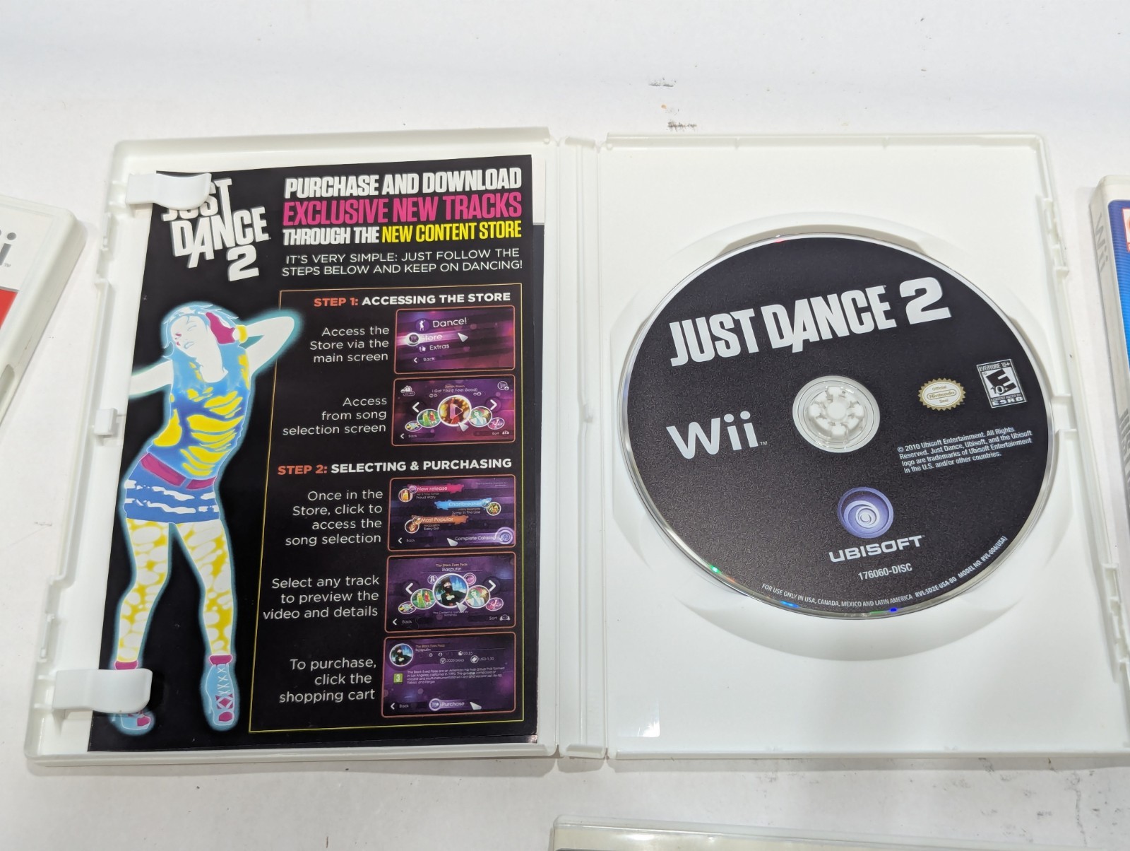 Lot of 6 Nintendo Wii Games Just Dance 1,2,3,4, 2014, Hip Hop Dance Experience