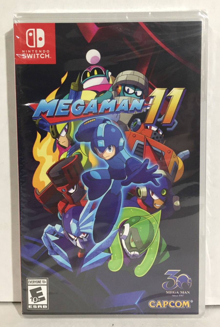 MEGA MAN 11 amiibo Edition NINTENDO SWITCH w/ SEALED Game & Figure CIB Megaman