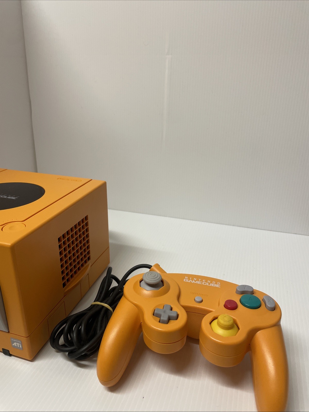 Nintendo GameCube Console Orange DOL-001 Boxed w/ Controller Japanese