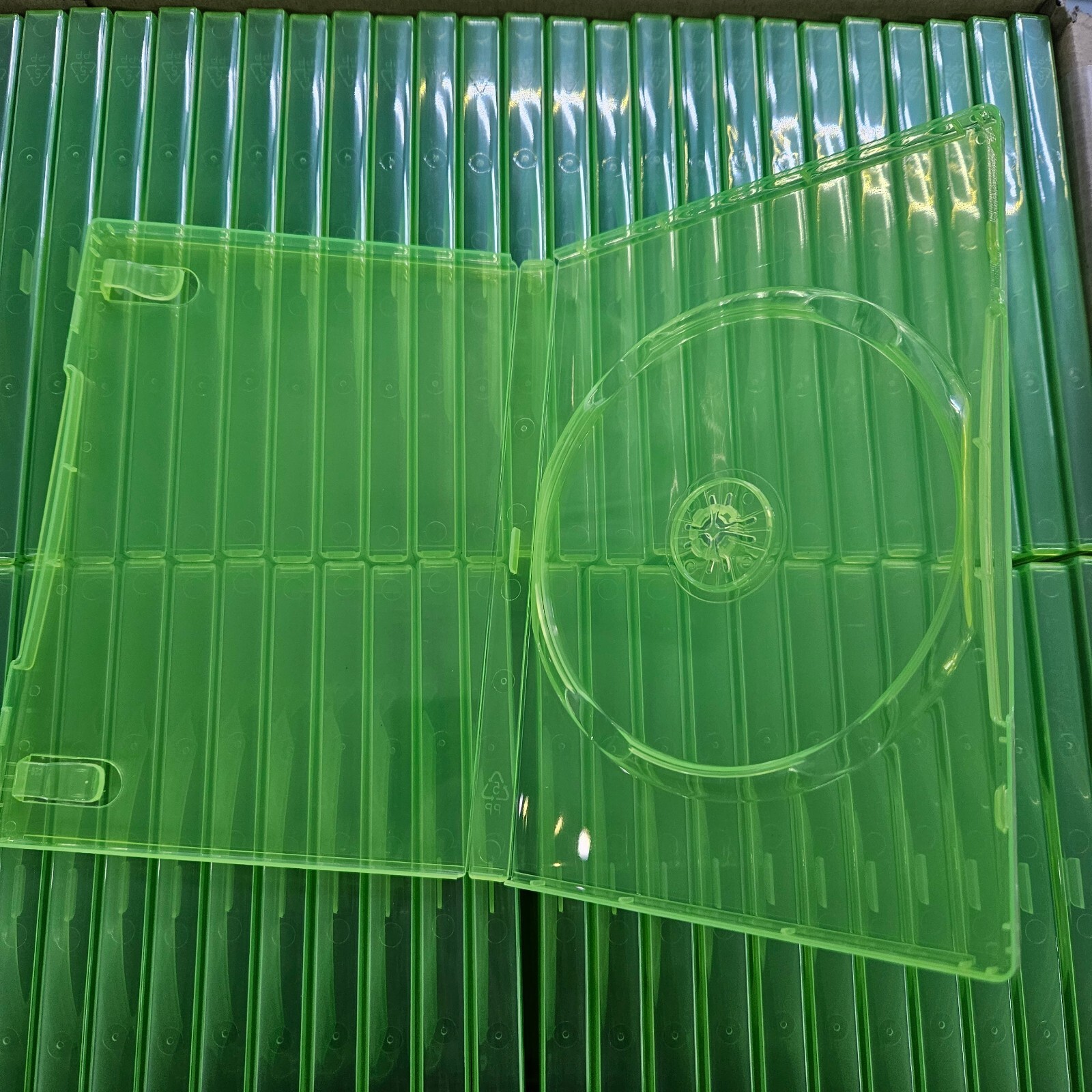 Lot Of 100 New XBOX 360 Translucent Clear Green Replacement Cases US Stock