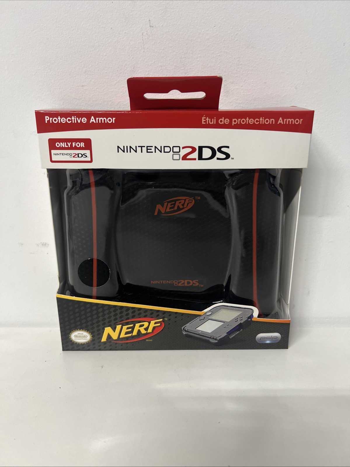 2 Pack! New Blue, Red & Black Nerf Armor Case Grip Handle – NINTENDO 2DS