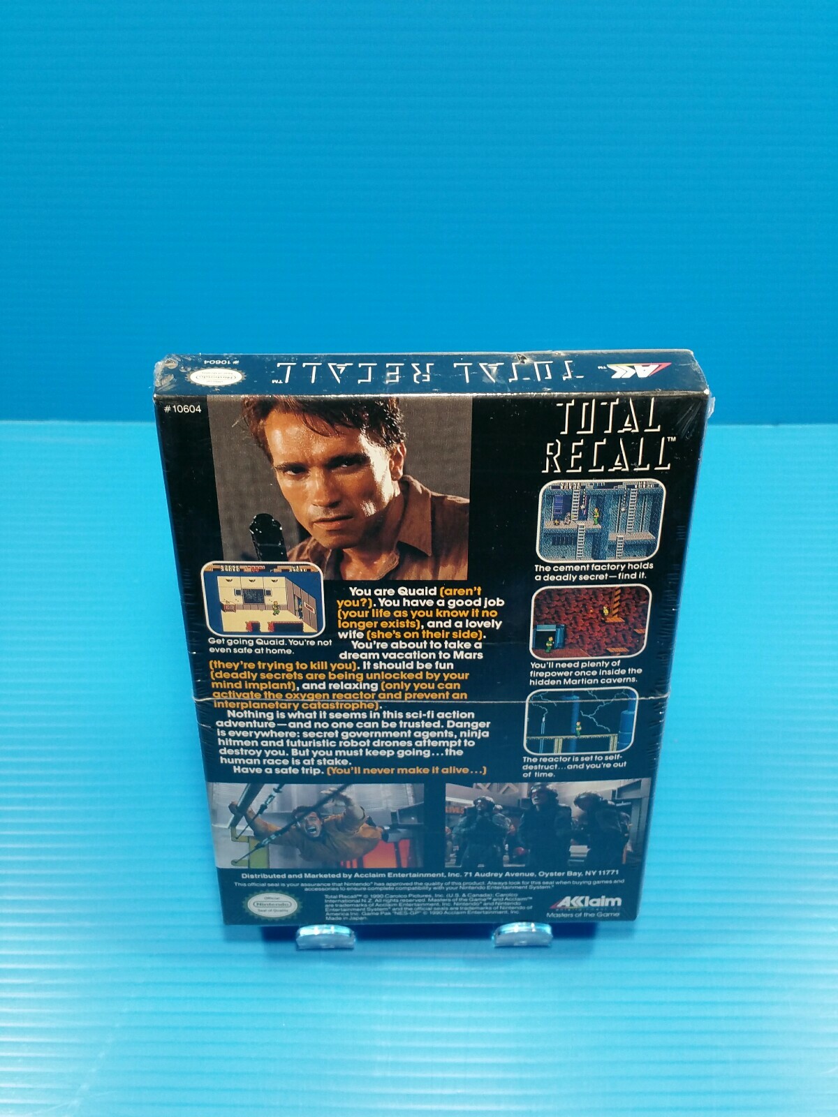 Brand New, Factory sealed. H-Seam, Nintendo NES Total Recall game. Look at pics