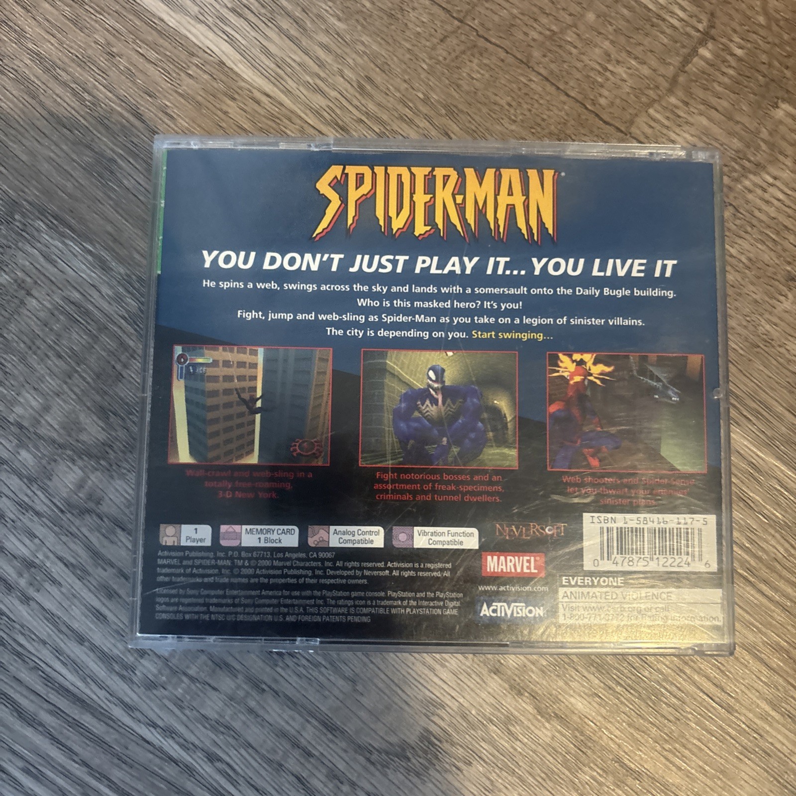 Spider-Man (Sony PlayStation 1, 2000) Complete Greatest Hits