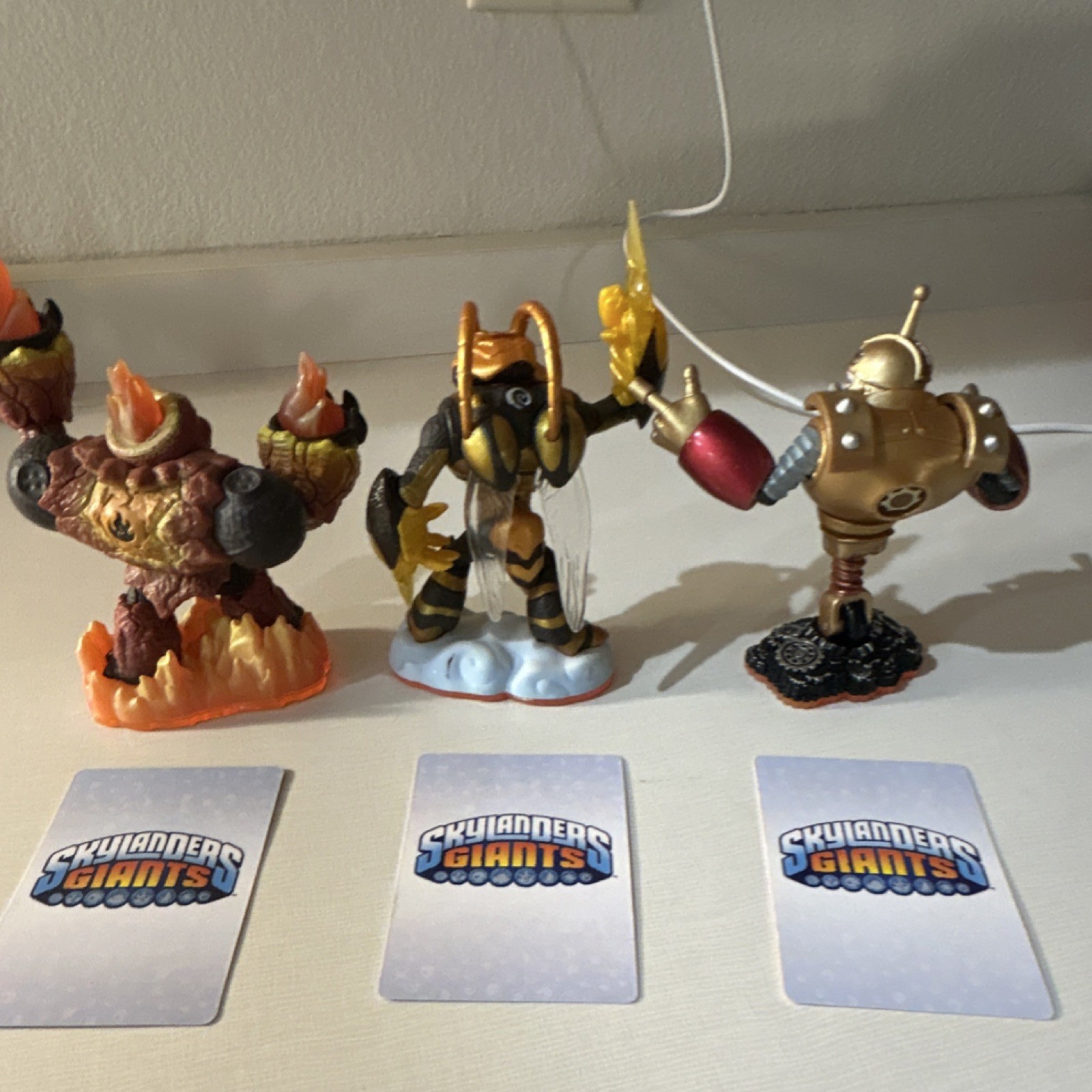 Activision Skylanders Giants Figure Lot Hot Head Swarm Bouncer Crusher Granite