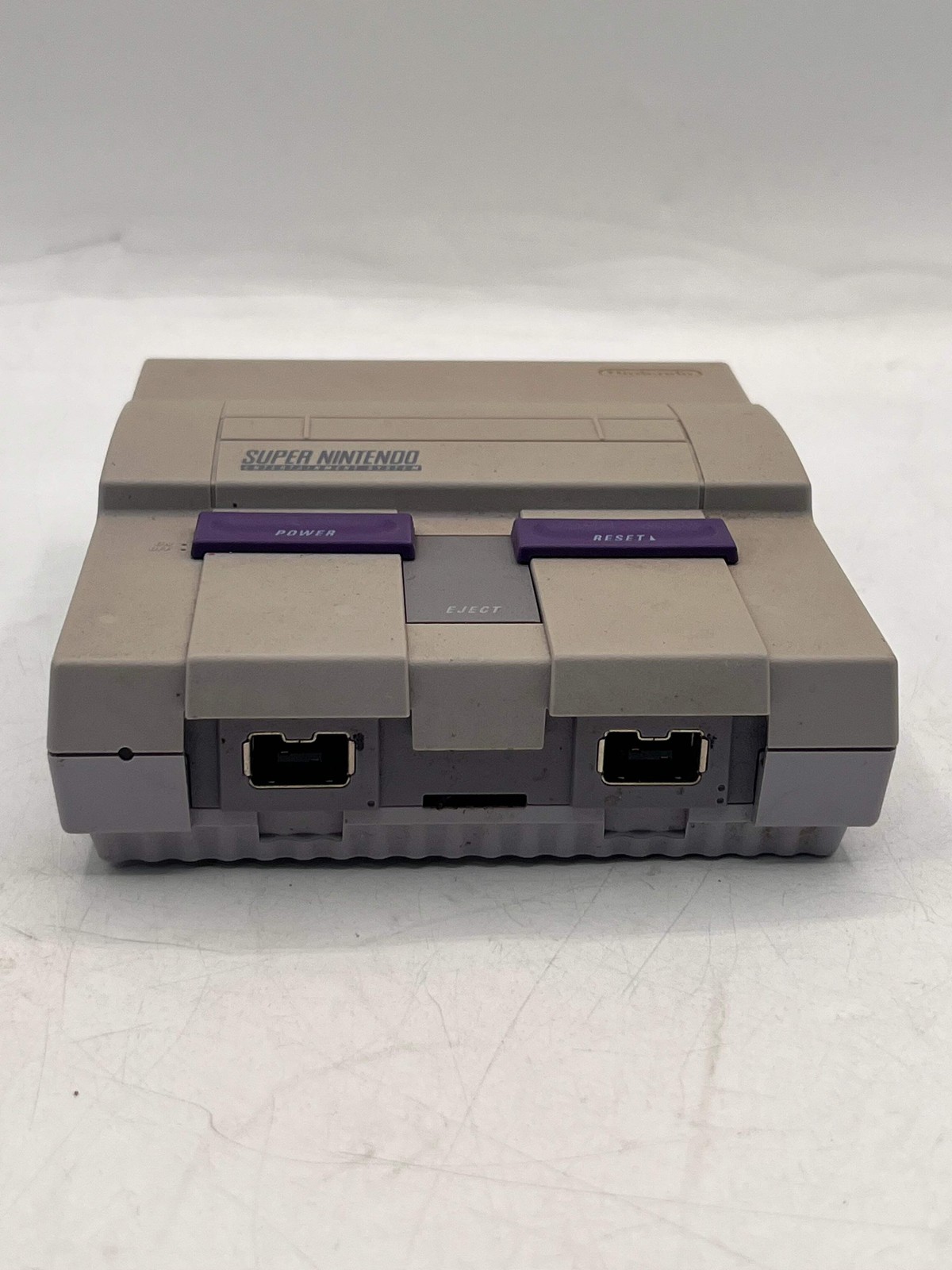 Nintendo Super NES Control Deck CLV-201 Video Game System Silver