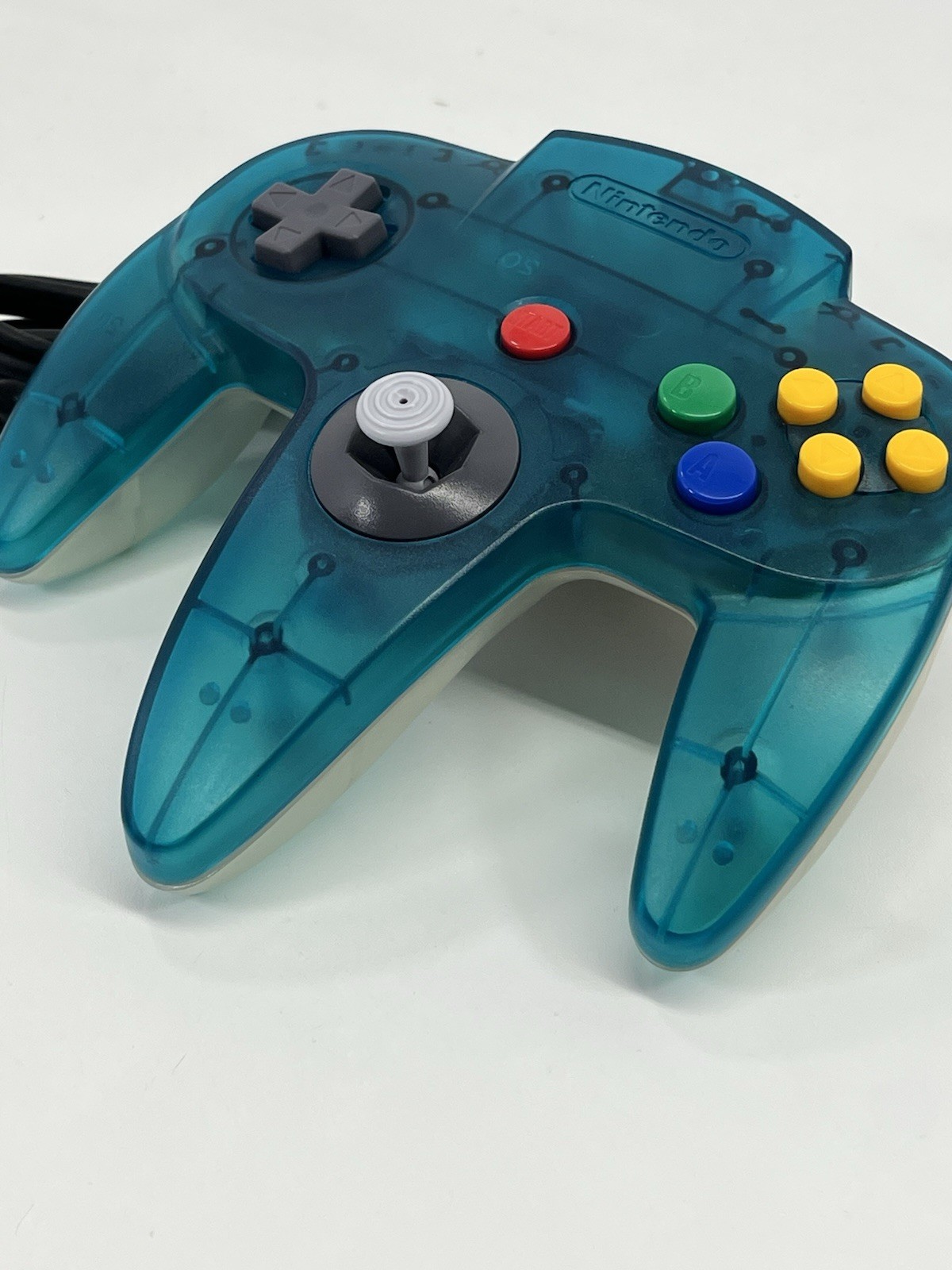 Nintendo 64 N64 Clear Ice Blue Controller OEM Original Authentic NUS-005 Tested