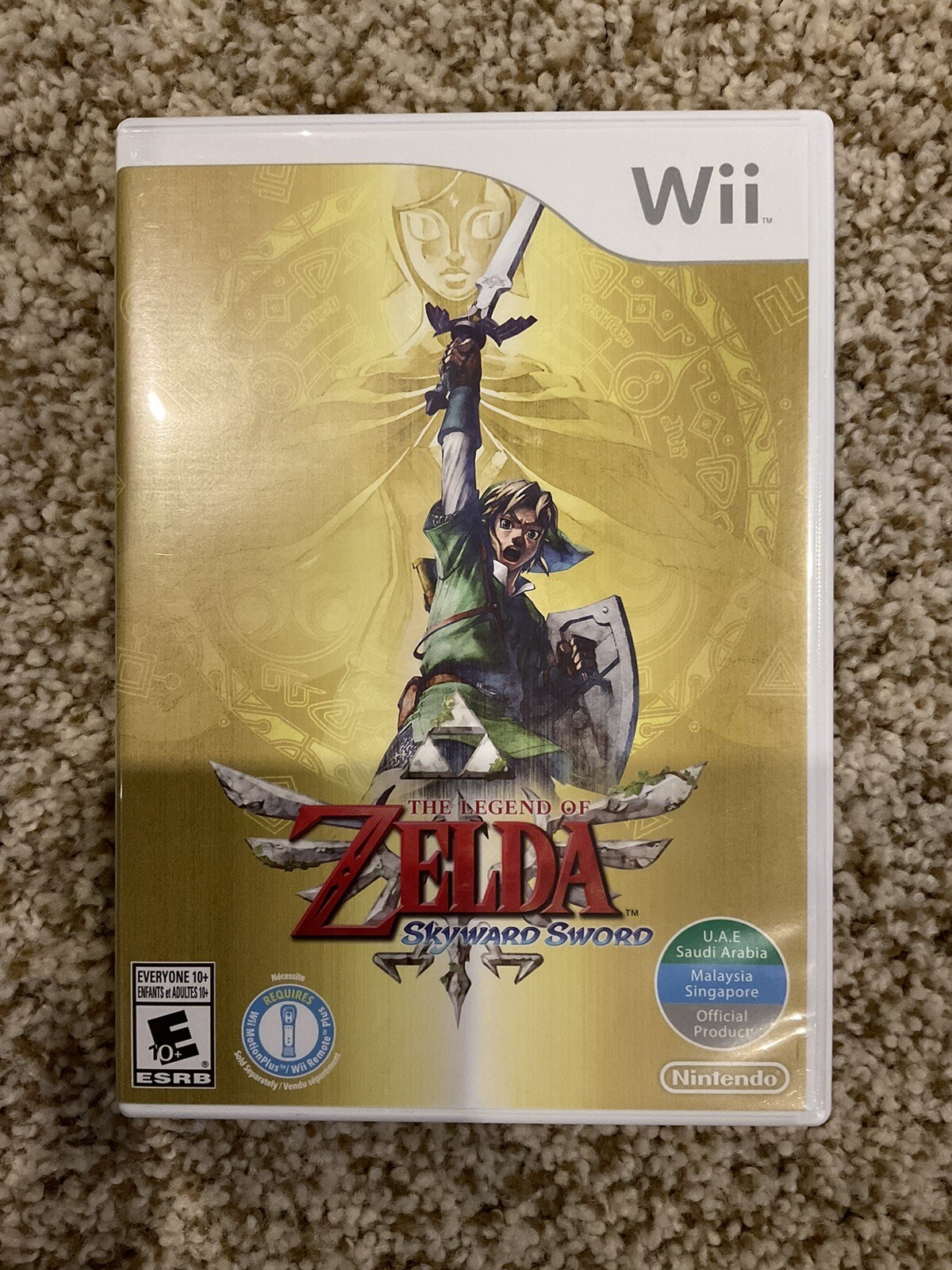 Legend of Zelda Skyward Sword Wii UAE/Saudi/Malaysia/Singapore Version