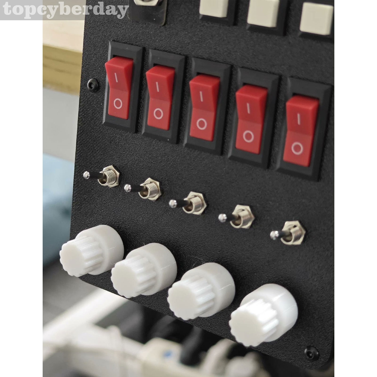 Racing Game/Flight Simulation Central Control Box + Six Self Reset Button Switch