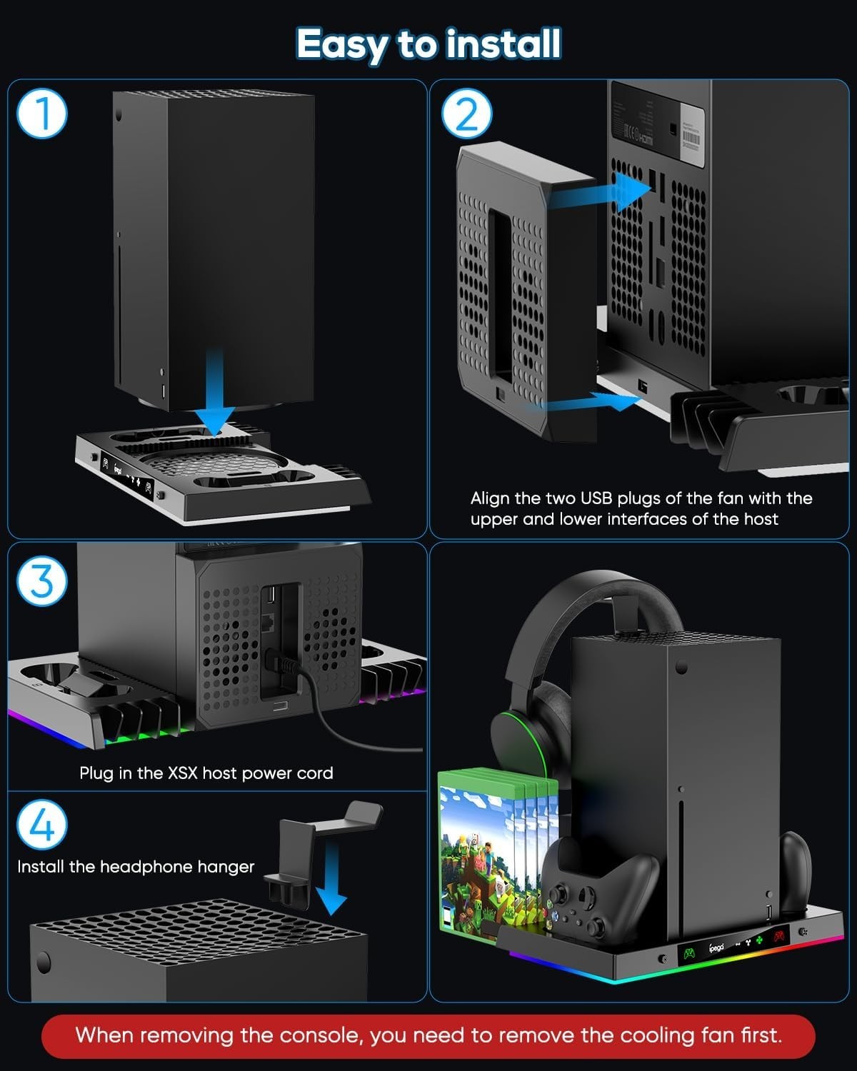 Multifunctional Xbox Series X Accessories Kit