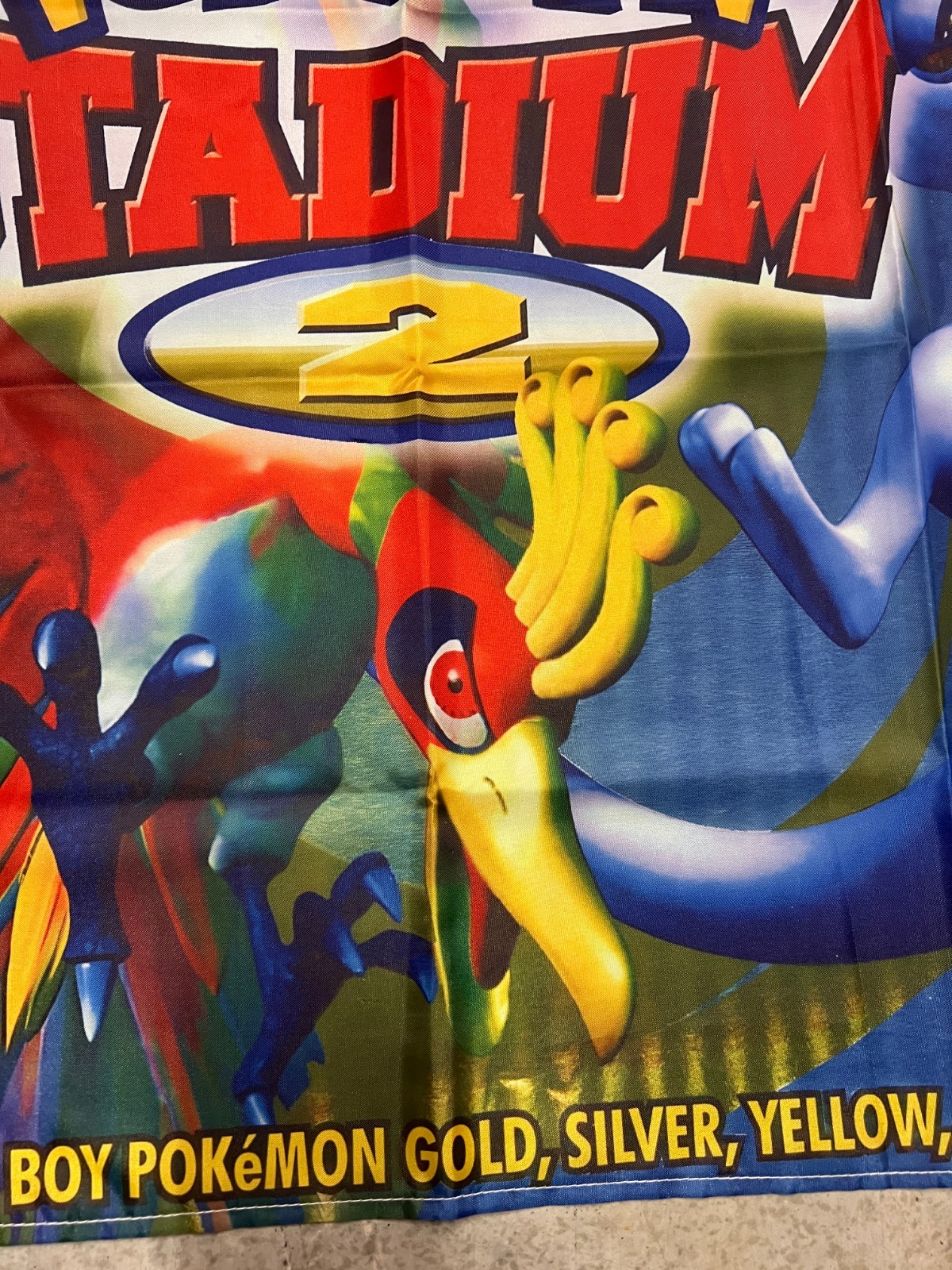 Pokemon Stadium 2 Wall Flag Banner Tapestry 2 x 3 Ft, N64