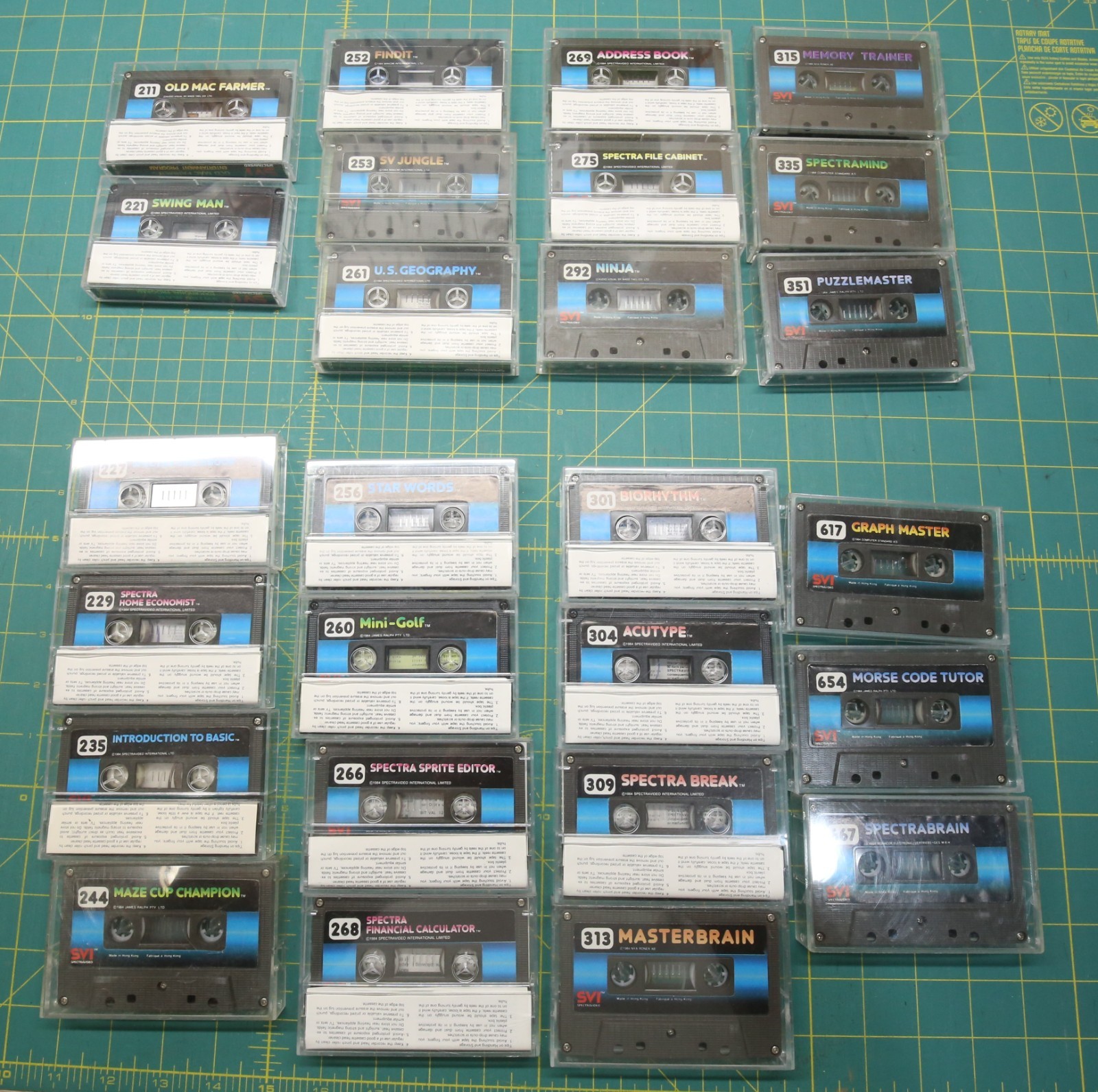 Lot of 26 Spectravideo SVI‑318/328 Cassettes All Untested