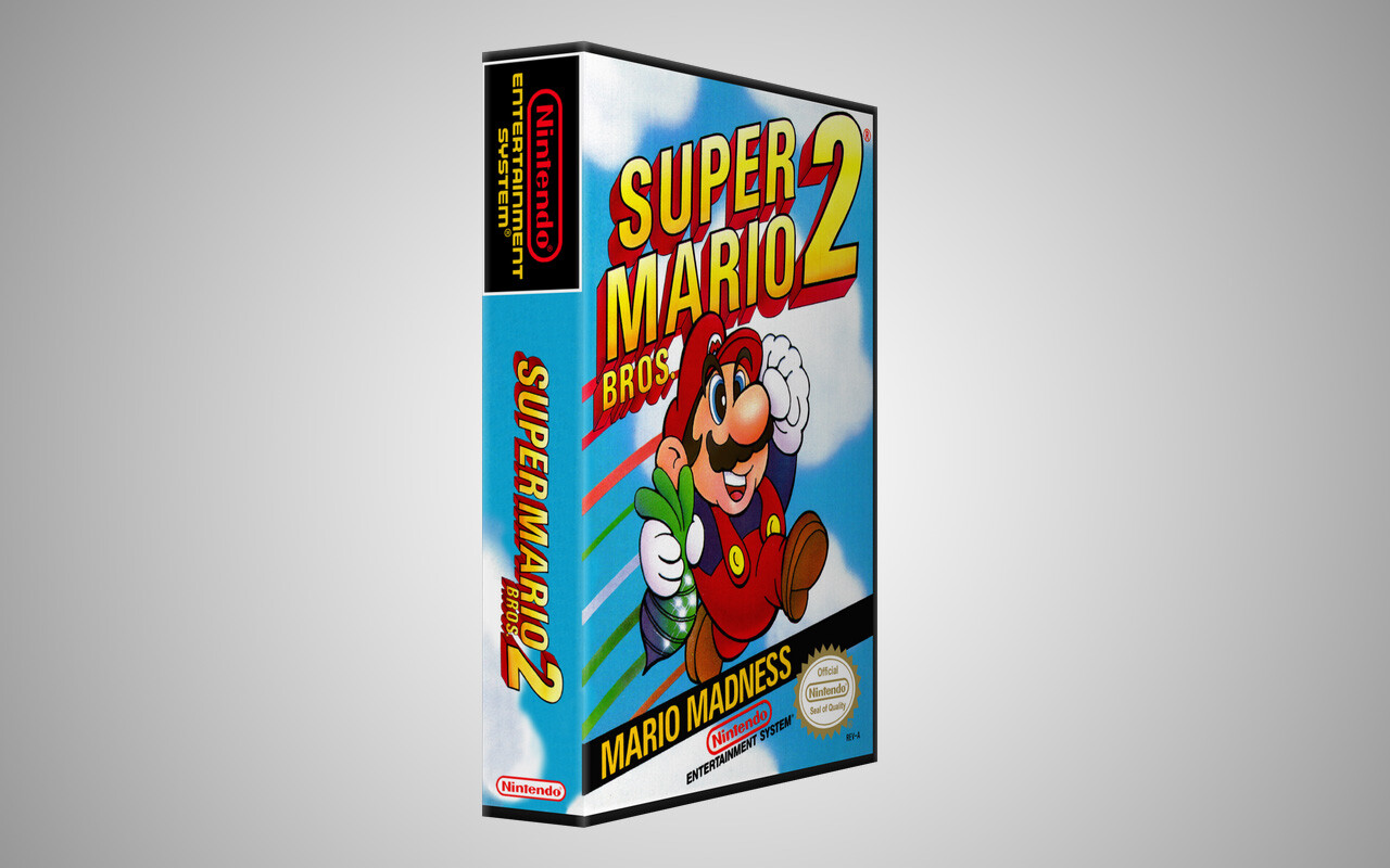 Super Mario Bros. 2 – Nintendo NES Custom Case *NO GAME*