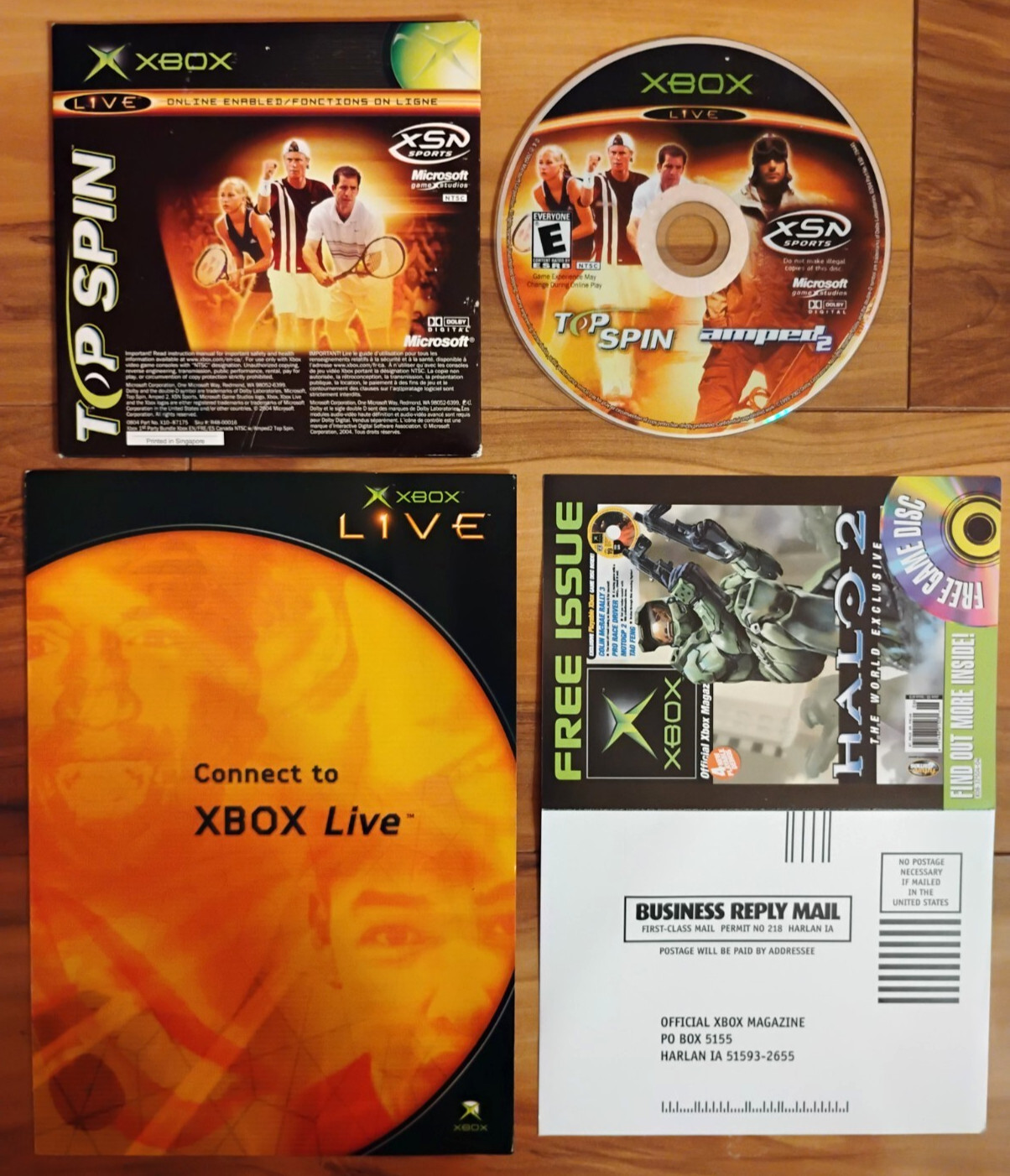 Microsoft Xbox: Translucent Blue System CIB Complete Box Great Shape Ice Variant