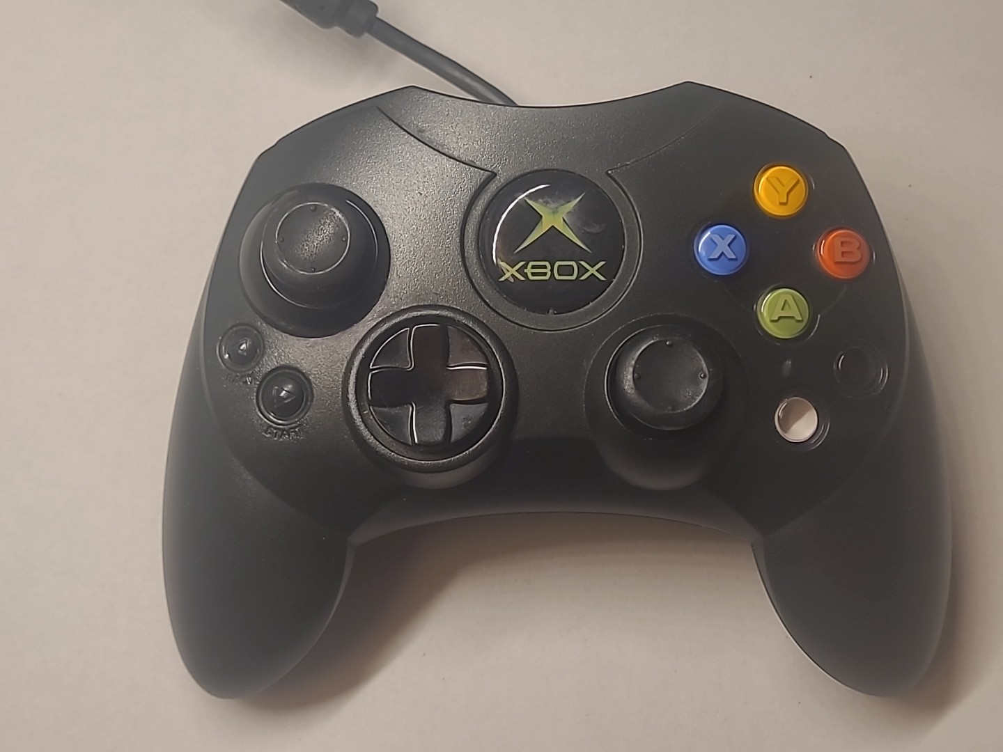 Microsoft Original XBOX Controller S Black Wired X08-69873 OEM