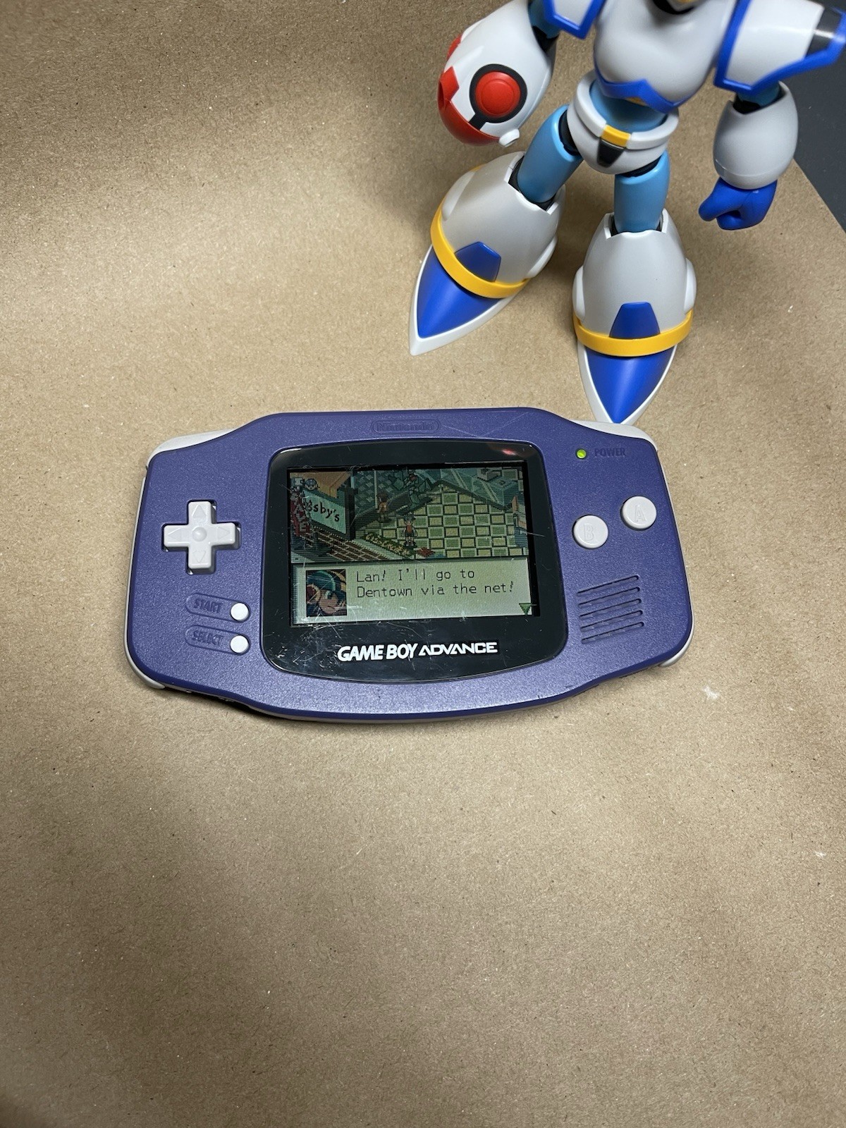Nintendo Game Boy Advance AGB-001 Purple Handheld System, Battery Powered