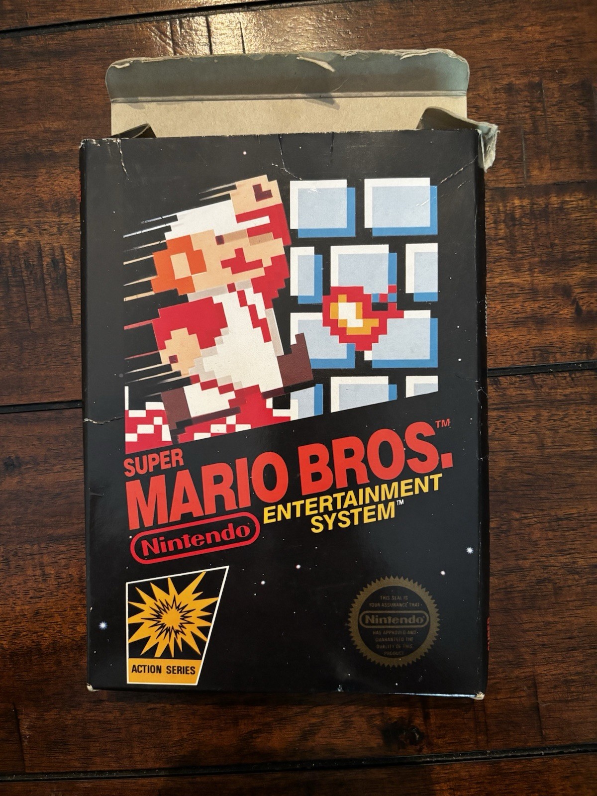 Super MARIO BROS. Nintendo NES Game Original 1985 Cardboard Collector **BOX ONLY