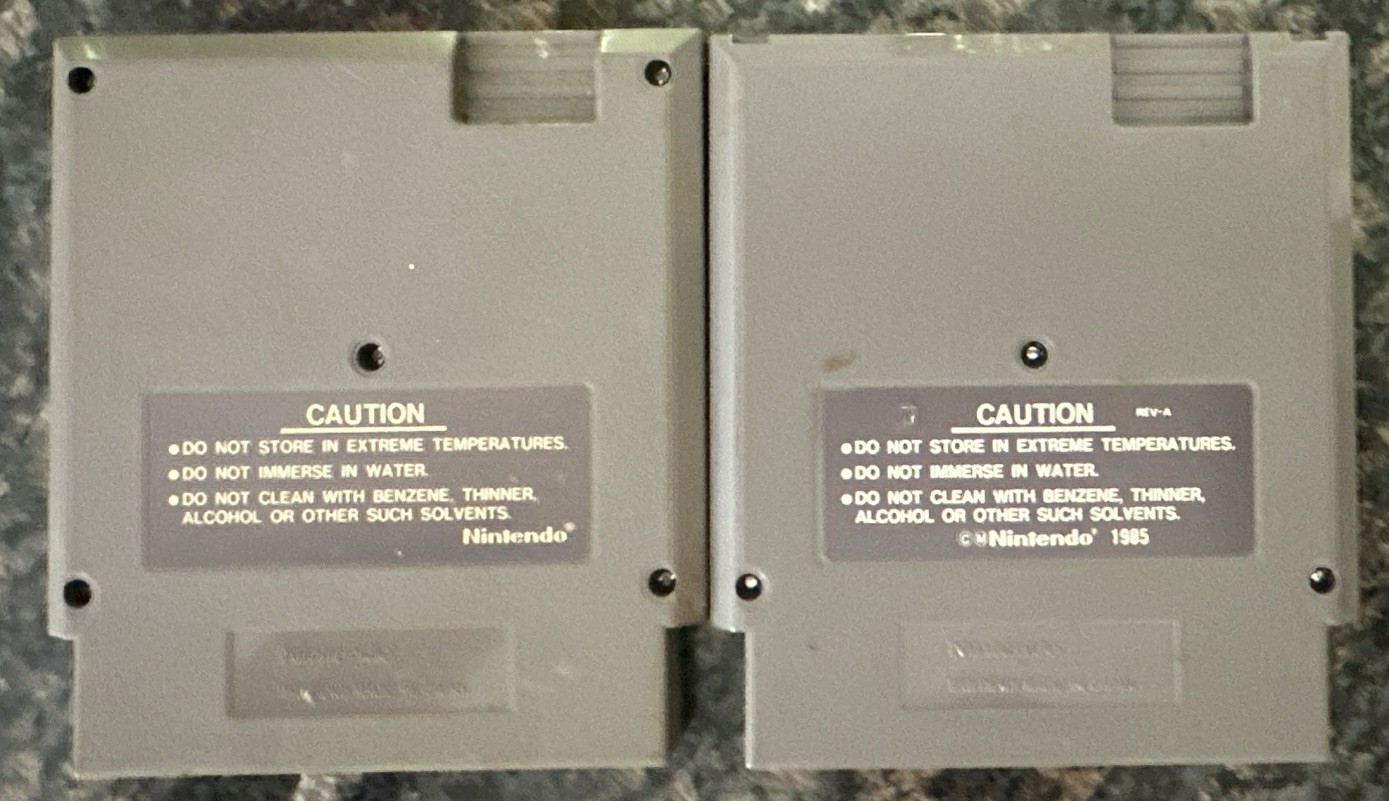 Nintendo Super Mario Bros. + Super Mario Bros./Duck Hunt NES Game Cartridges