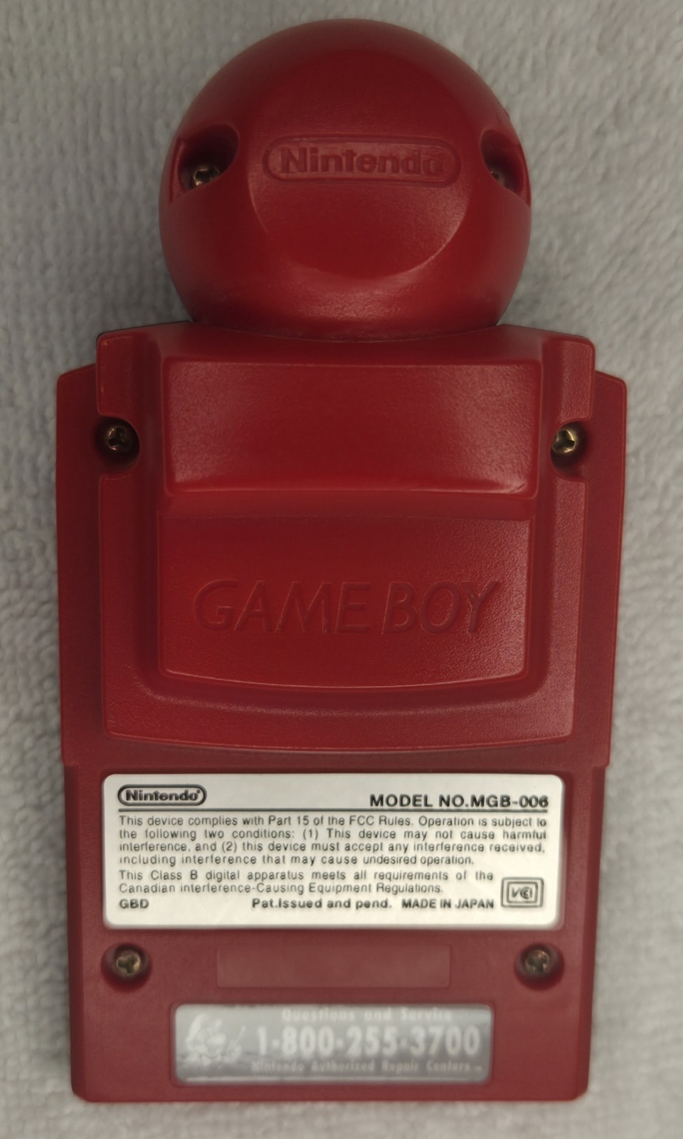 Nintendo Game Boy Camera (Red) & Printer Bundle w/ Cable Link & Manuals