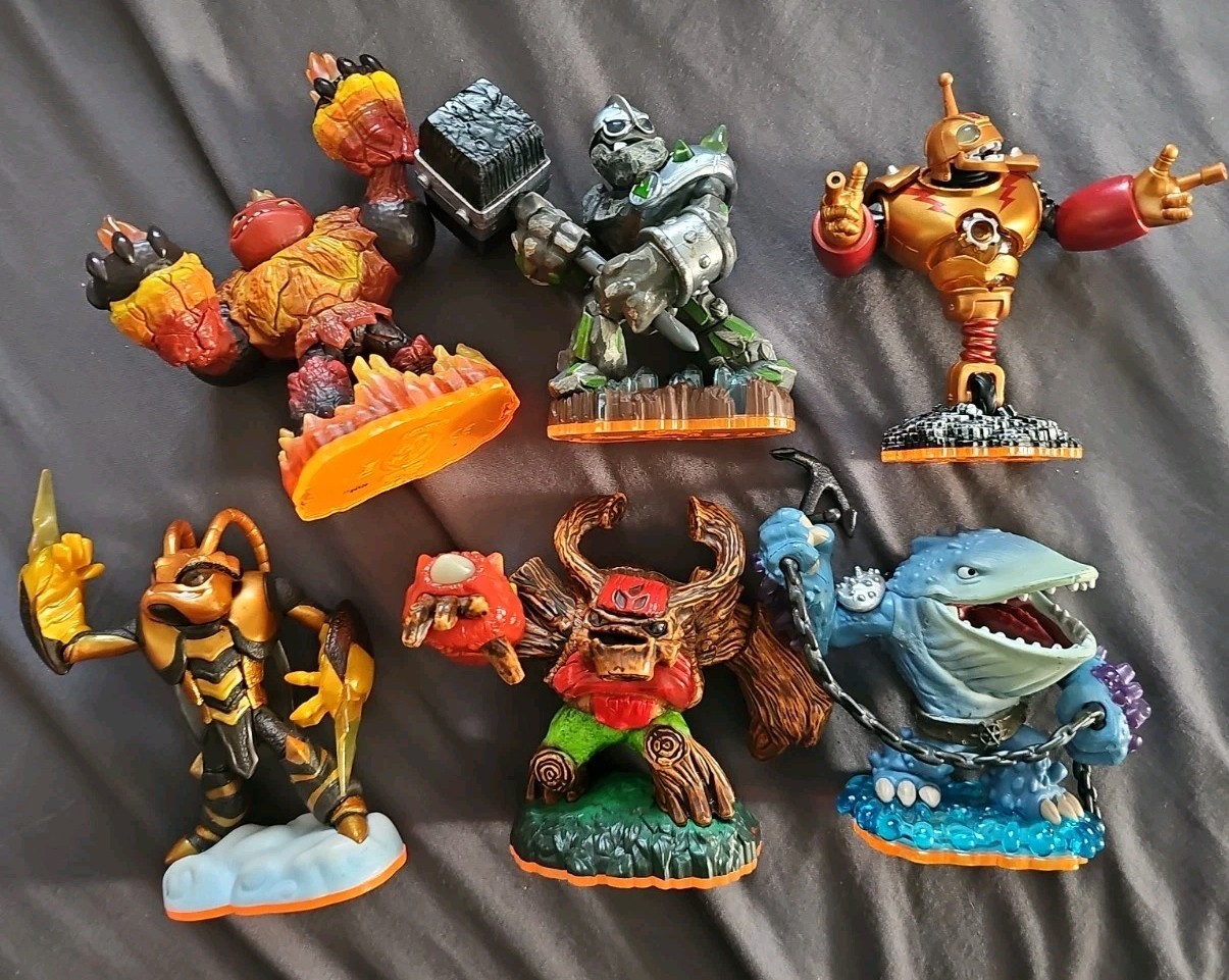 Skylanders Lot of 6 Giants 2012 Activision Crusher Bouncer Thump
