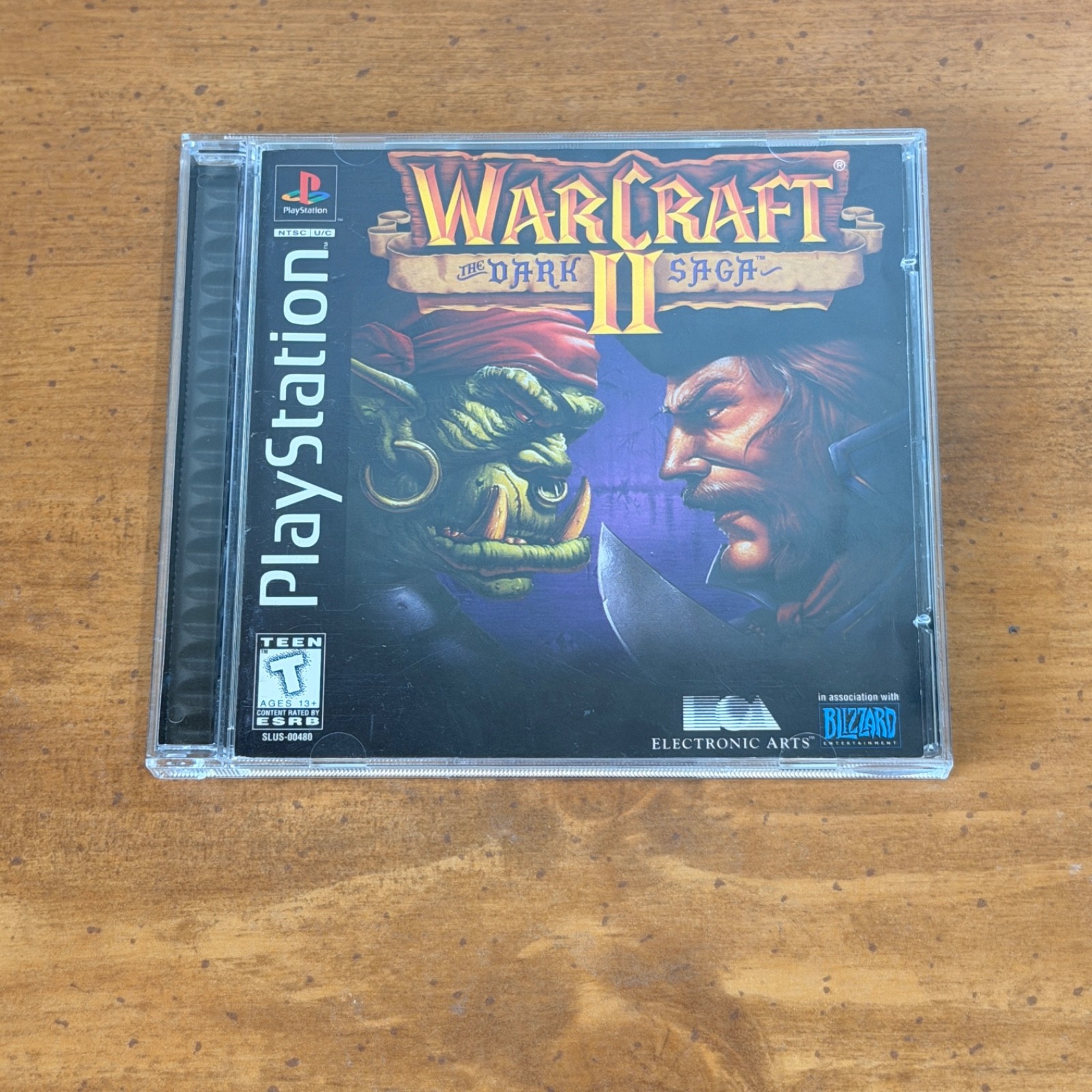 Warcraft II 2 The Dark Saga PS1 PlayStation 1: CIB Complete Blizzard RPG TESTED