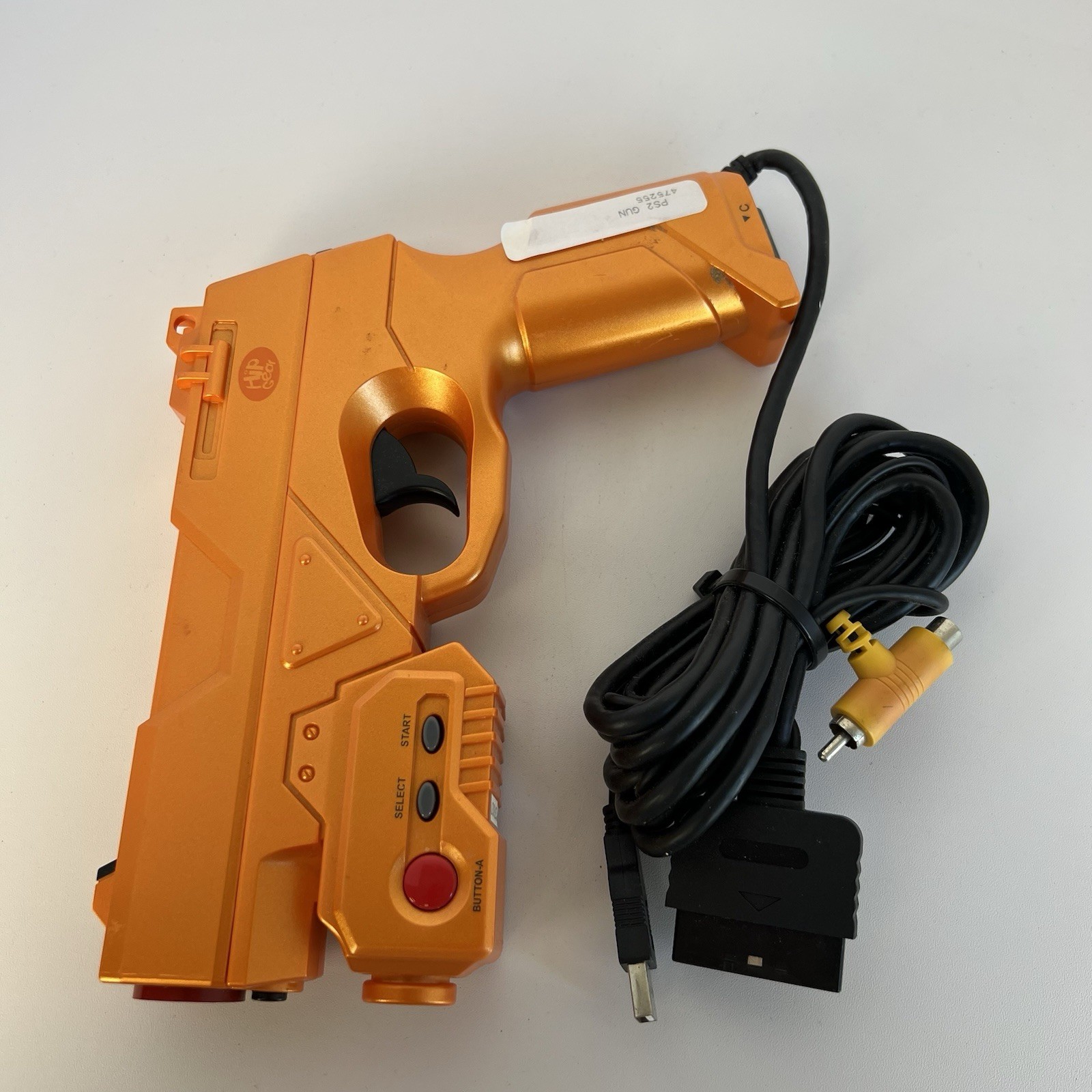 Playstation 2 PS2 Resident Evil 2: Dead Aim Hip Gear Guncon 2 Orange Light Gun
