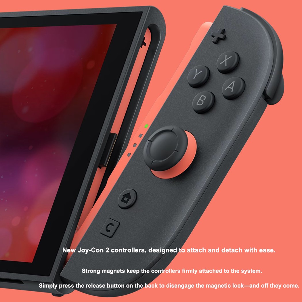 Wireless Gamepad Left & Right Game Controller For Nintendo Switch2 Joy-Con2 HP